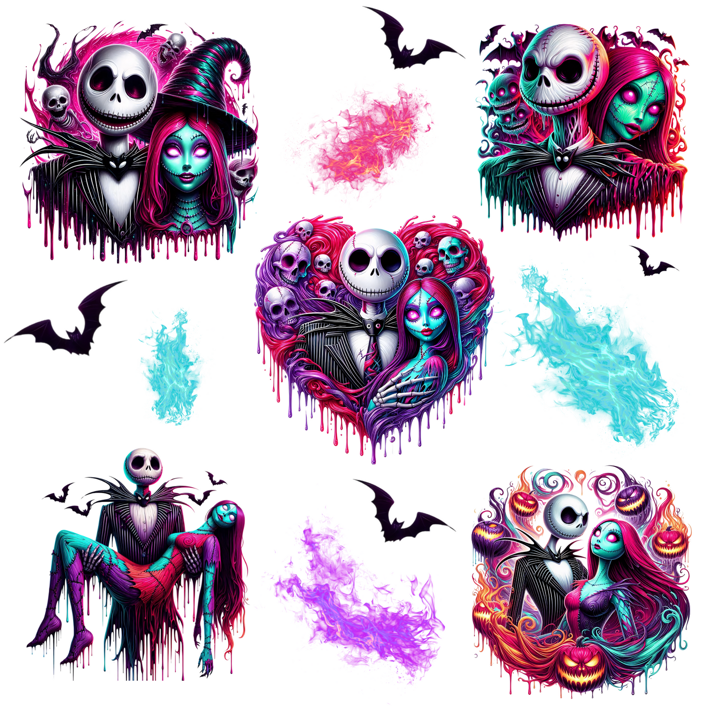 Eternal Flame - UV DTF Decal sheets- 3 Designs