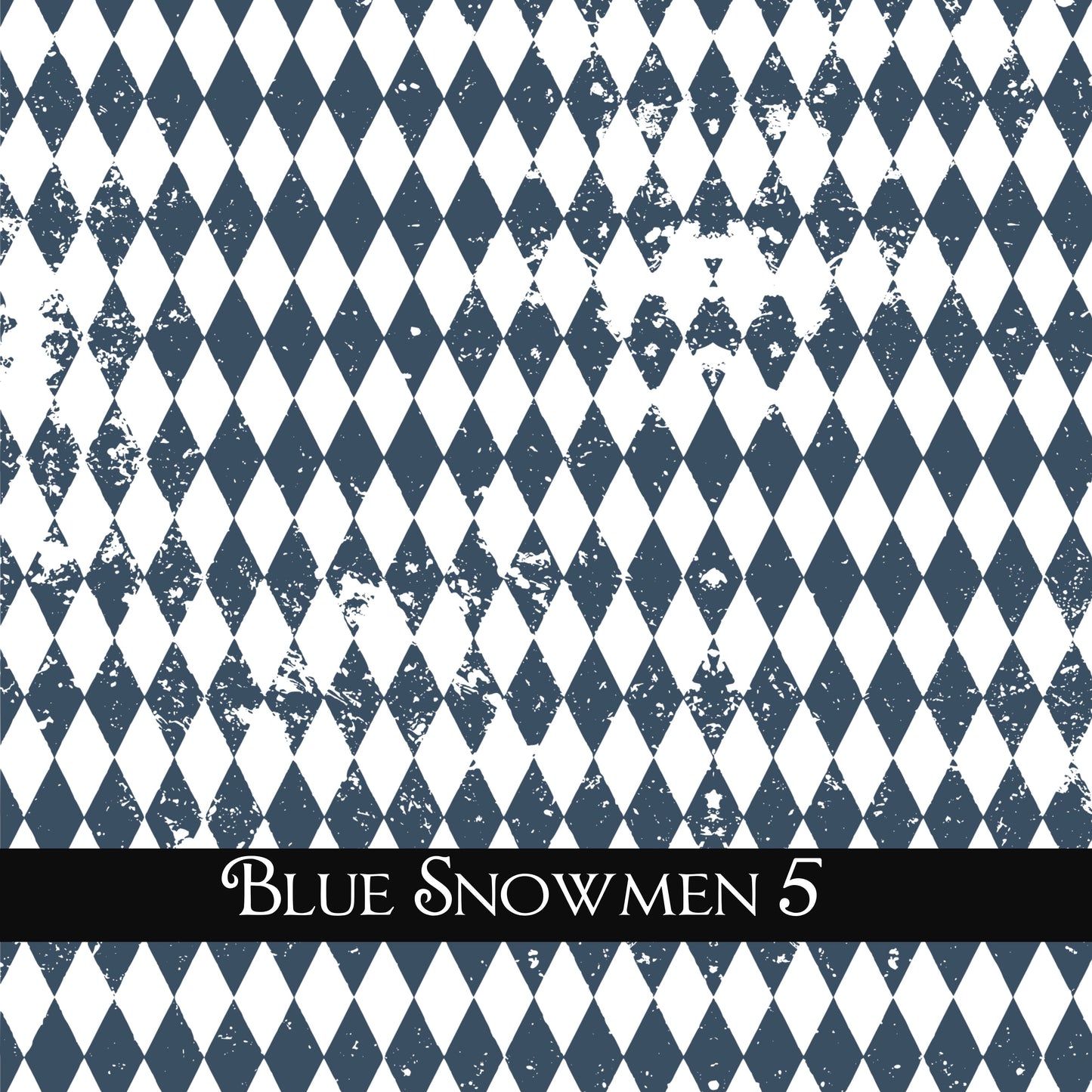 Blue Snowmen Collection UV DTF Decal Sheets 5 design options