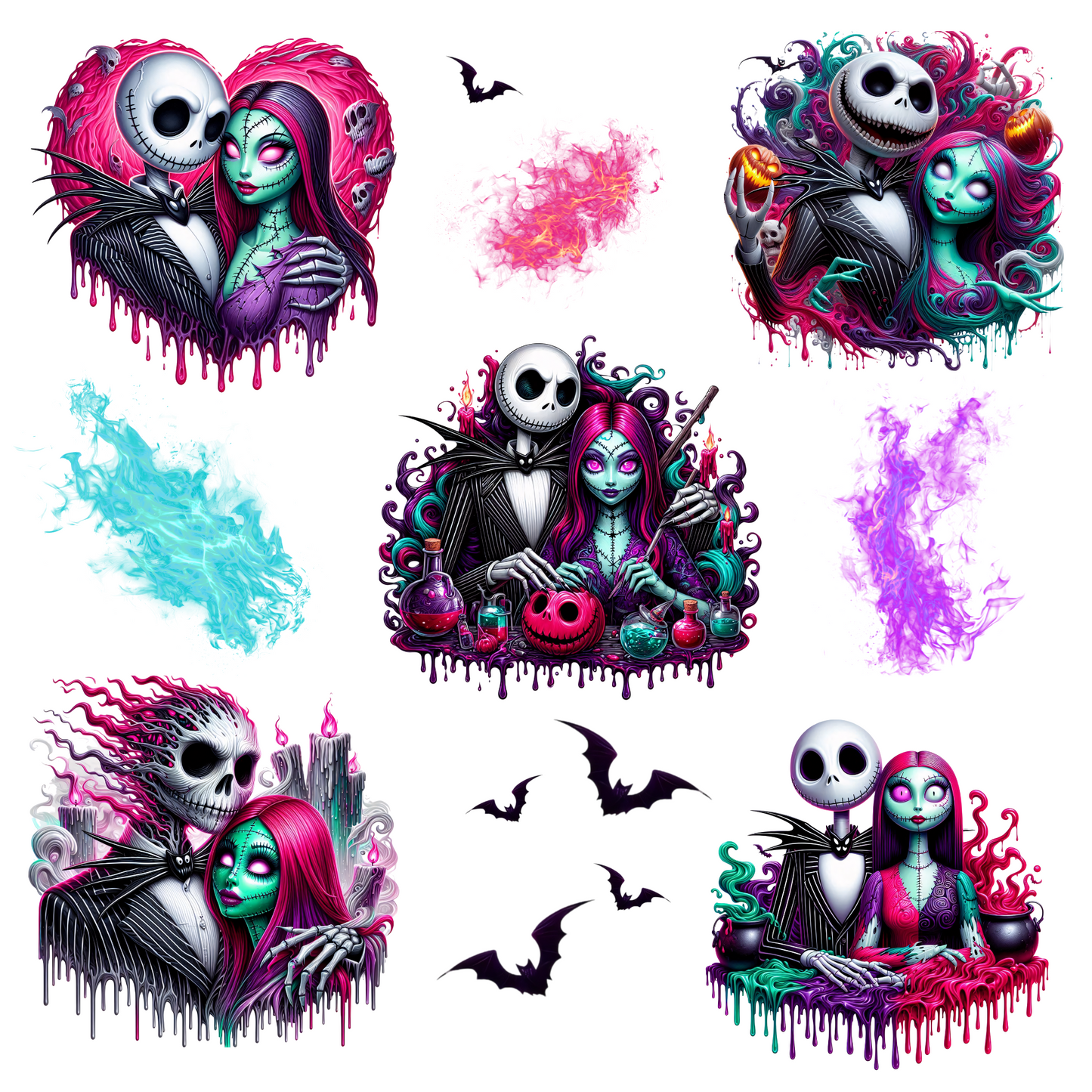 Eternal Flame - UV DTF Decal sheets- 3 Designs