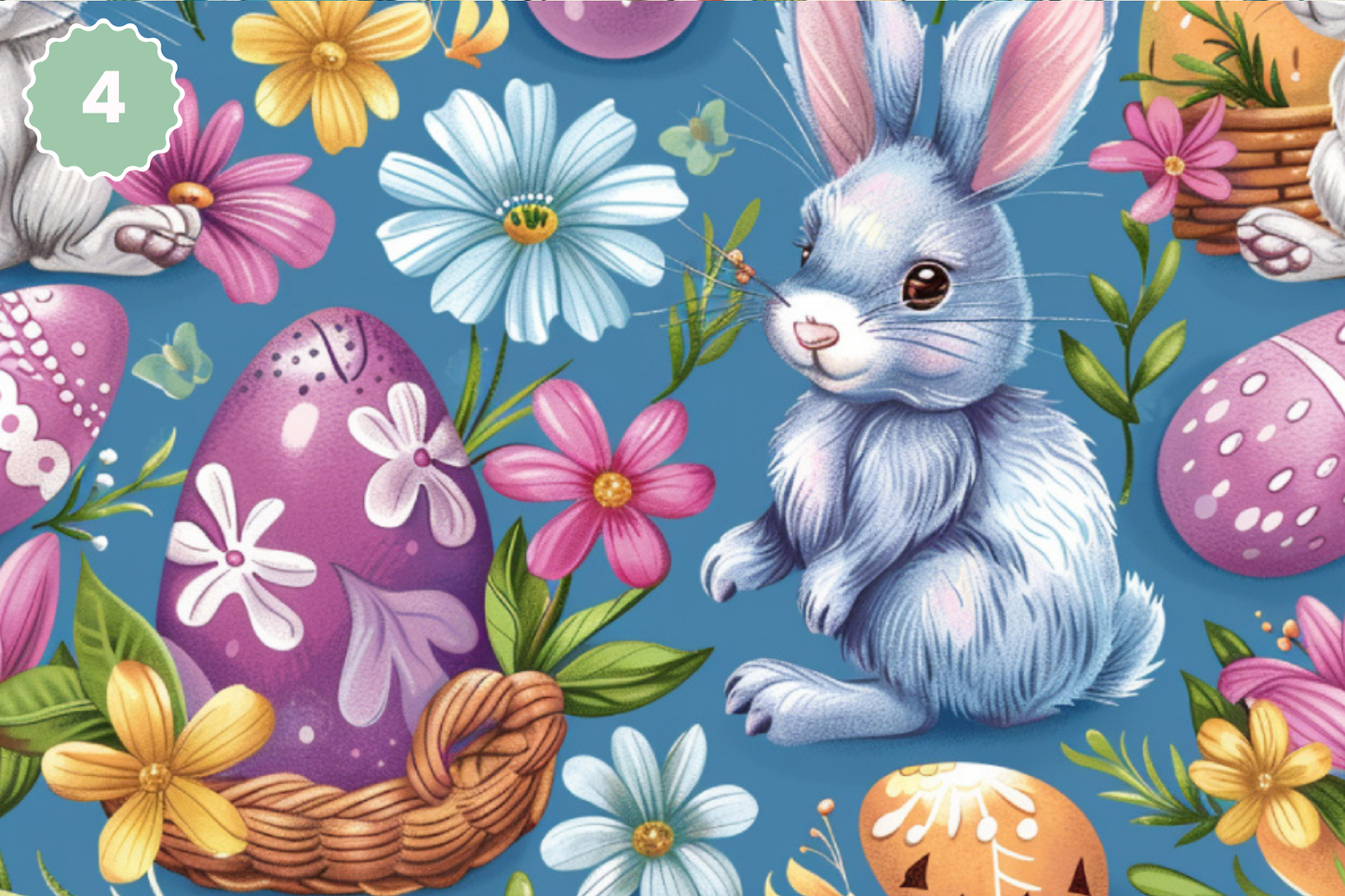 Vintage Easter - Adhesive Vinyl 12x12 Sheets - 6 Design Options