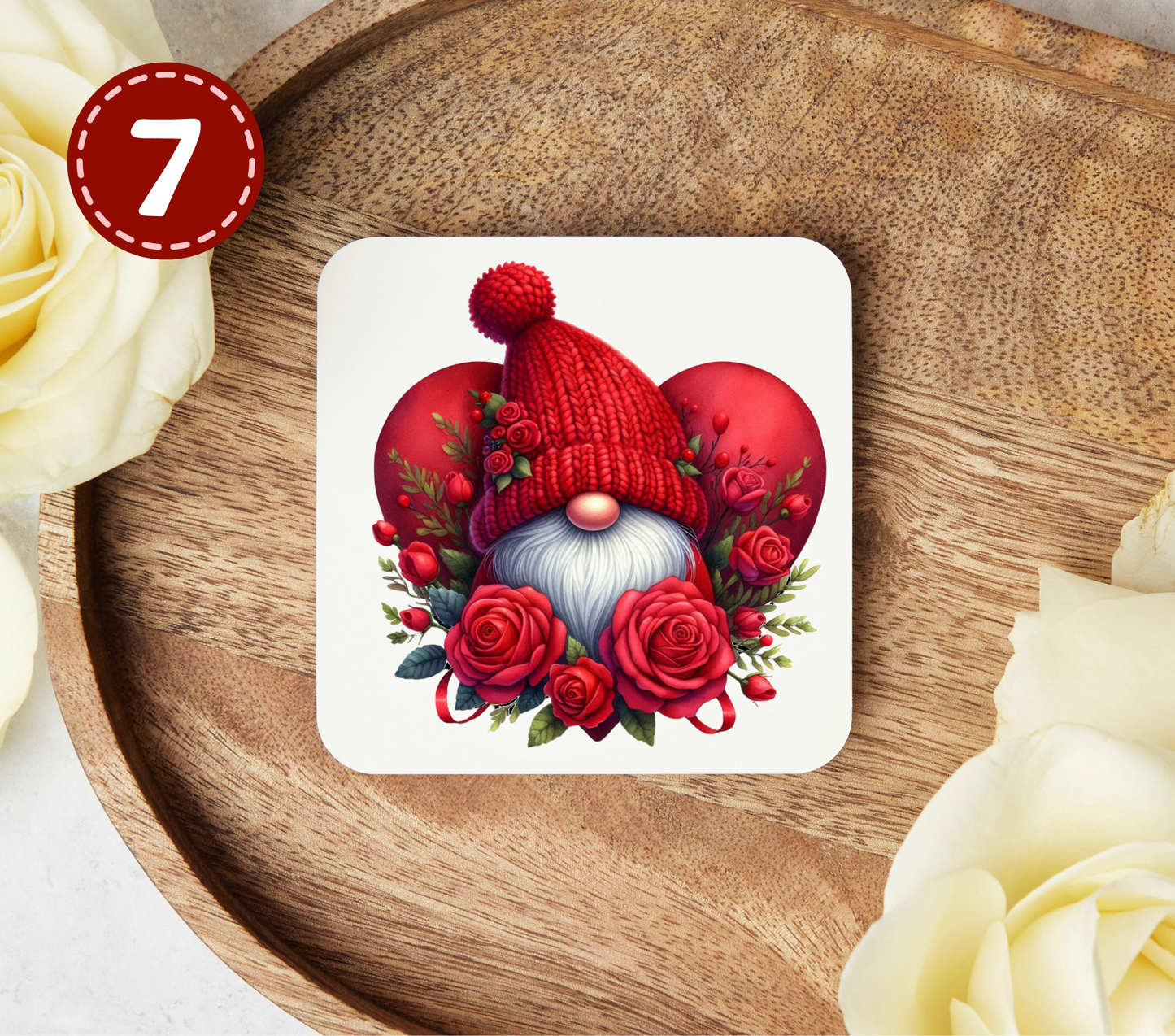 Valentines Day Gnomes - Uv Dtf Coaster Decals