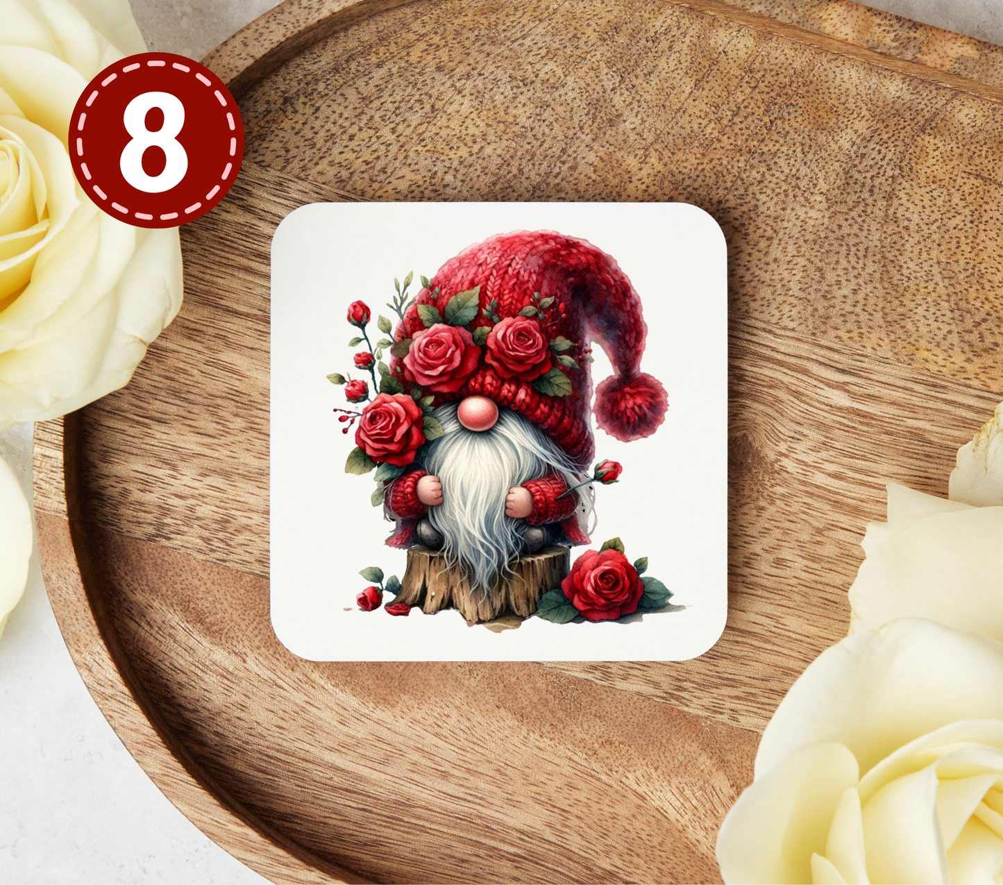 Valentines Day Gnomes - Uv Dtf Coaster Decals