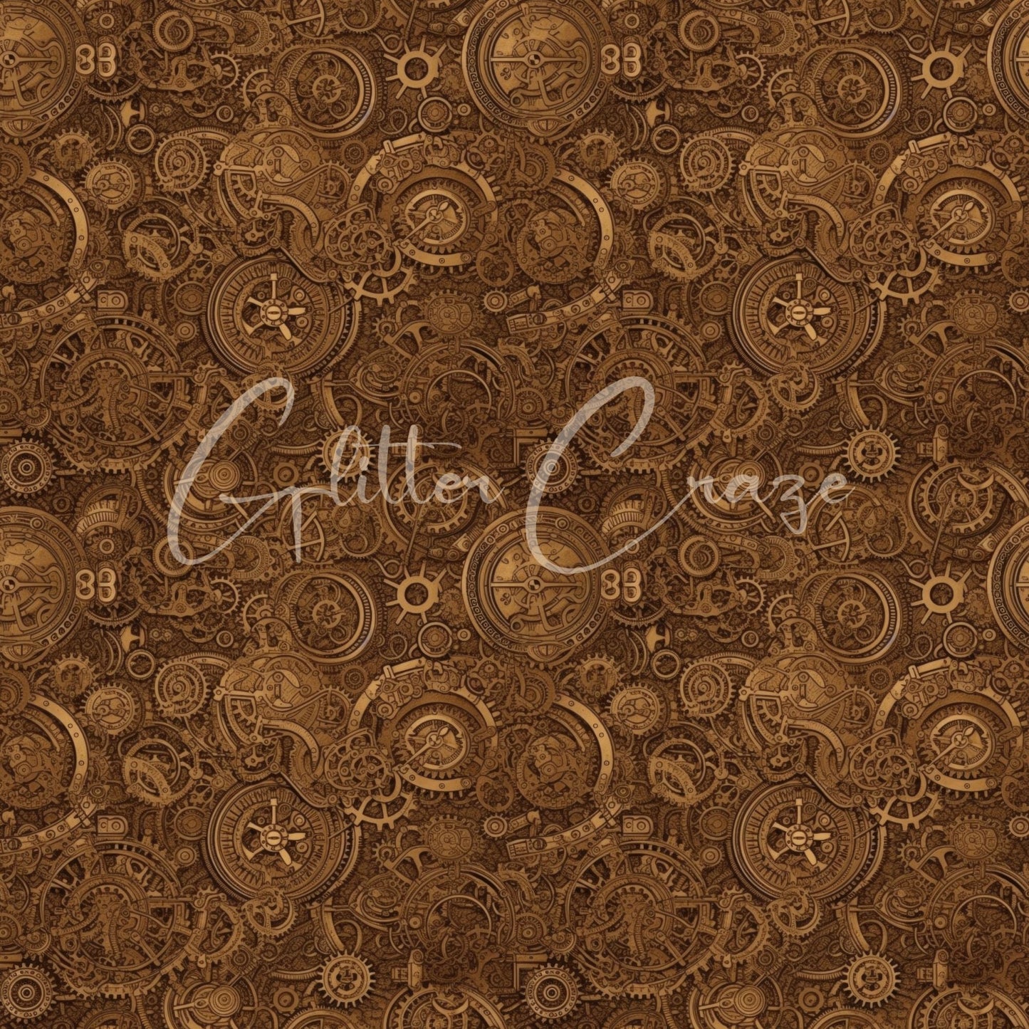 Steampunk Volume - Adhesive Vinyl 12x12 Sheets - 33 Prints