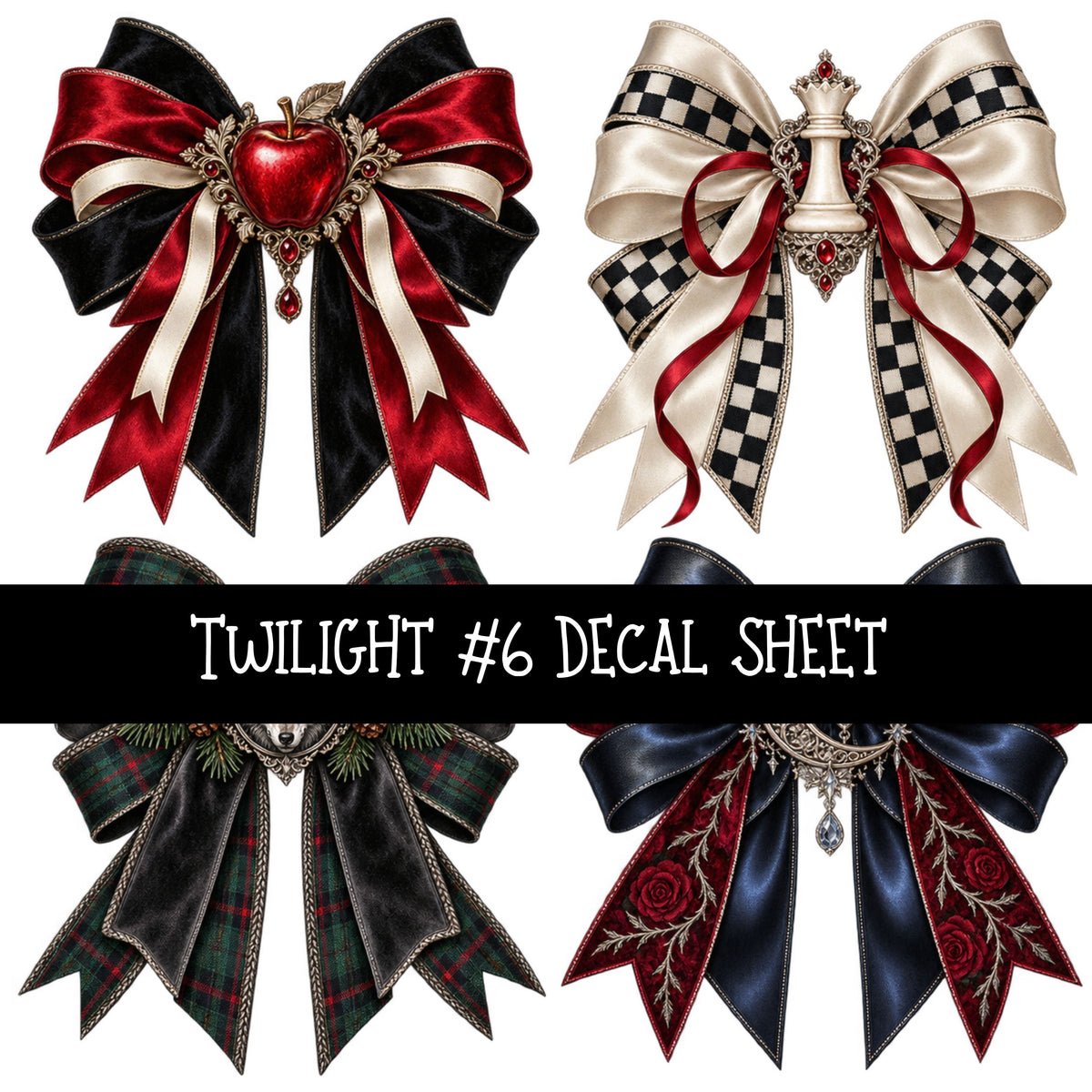 Twilight UV DTF Decal sheets 6 Designs available