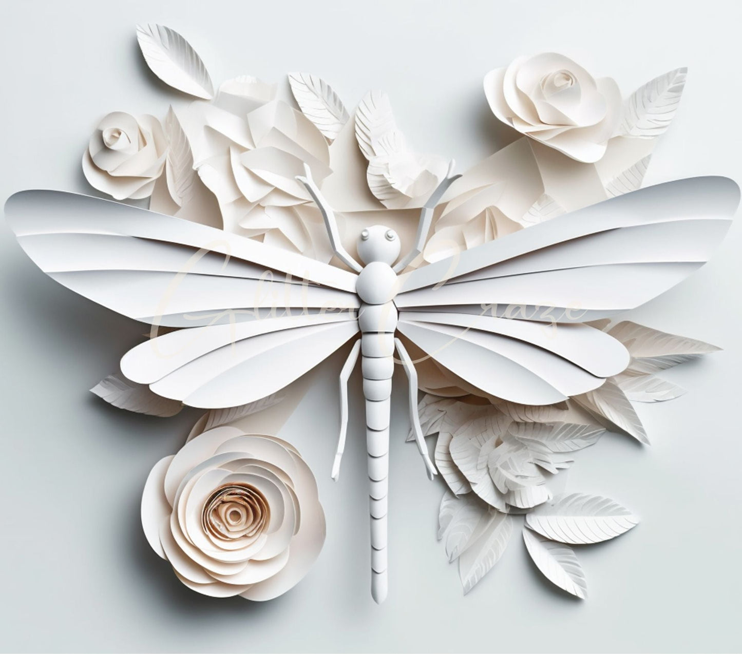 3D Dragonflies - Adhesive Vinyl Wrap - 8 designs