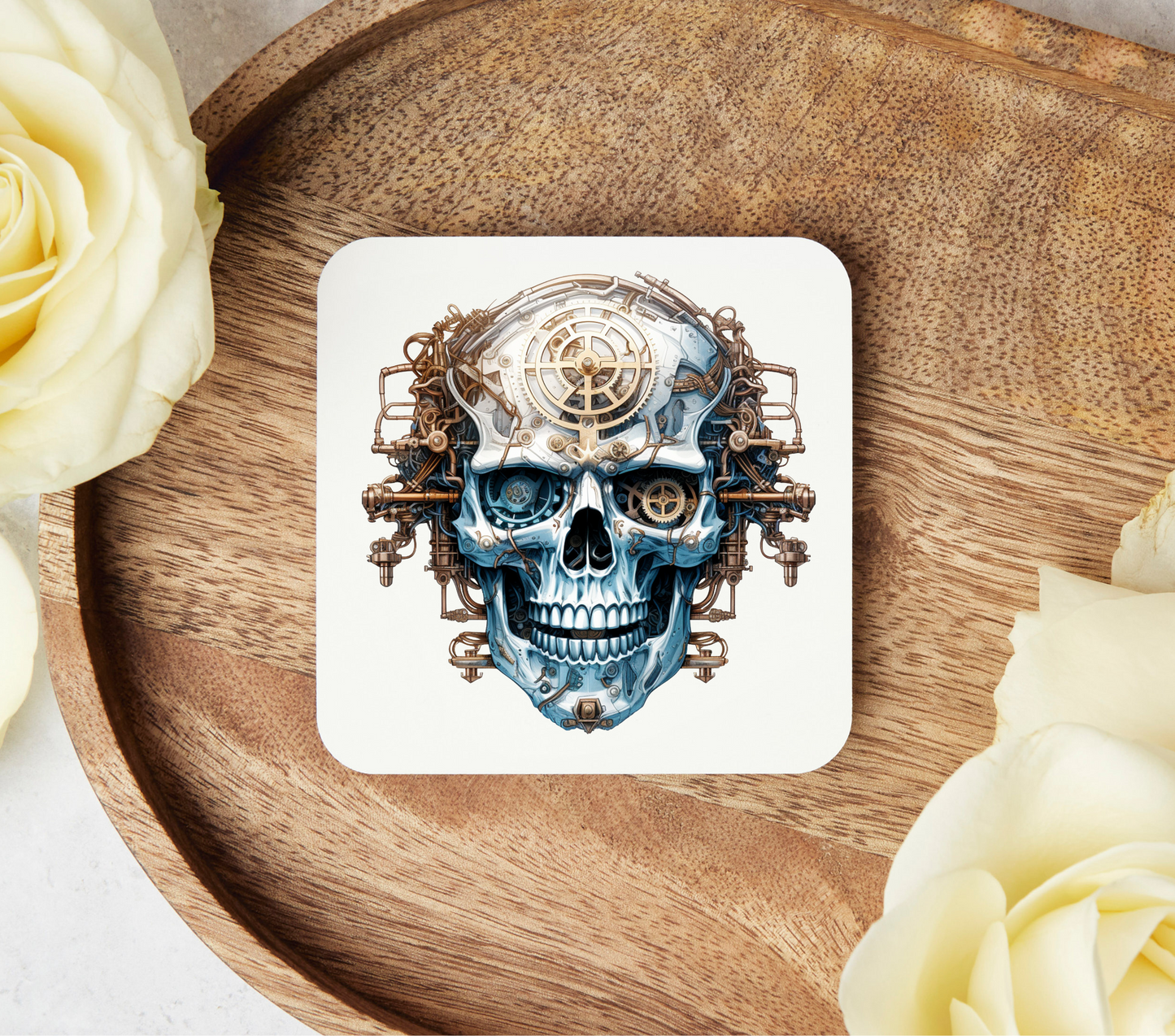 Steampunk Skulls - Uv Dtf Coaster Decals
