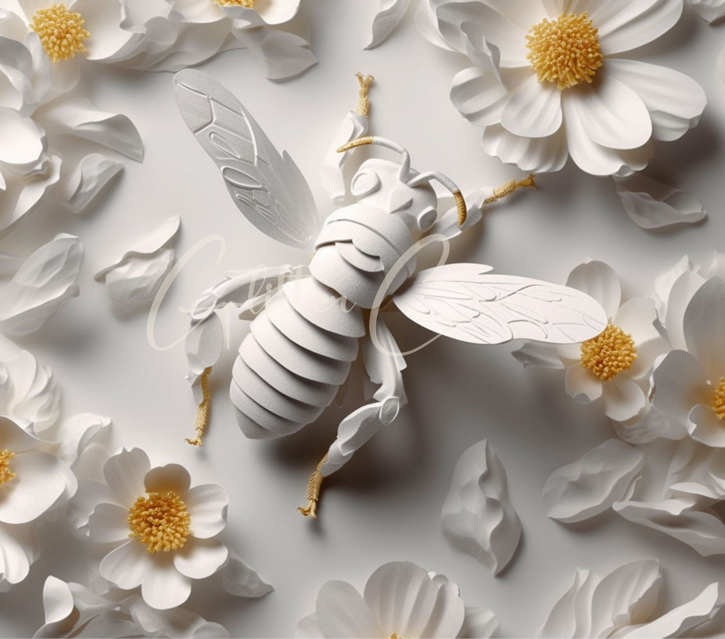 3D Bee - Adhesive Vinyl Wrap - 7 Designs