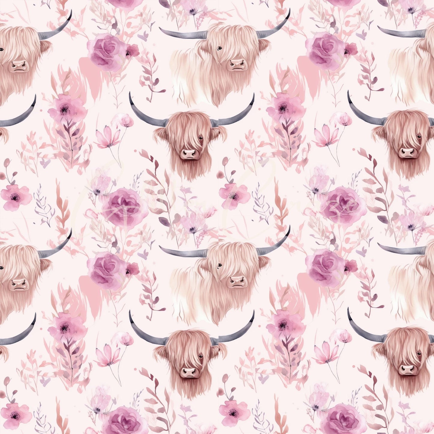 Highland Cow - Adhesive Vinyl 12x12 Sheets - 8 Designs