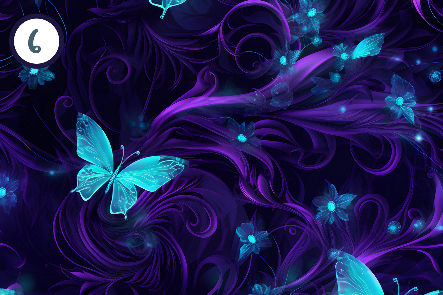 Enchanting Blue Faries and Butterflies - Adhesive Vinyl 12x12 Sheets - 12 Design Options