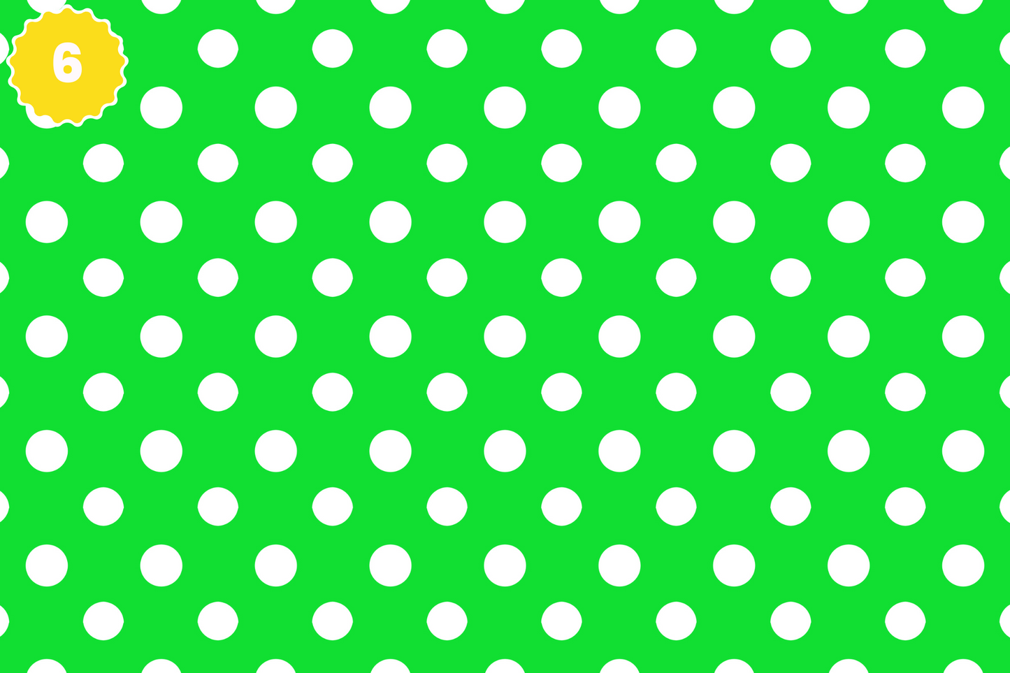 Vibrant Spring Polka Dots - Adhesive Vinyl 12x12 Sheets - 10 Design Options
