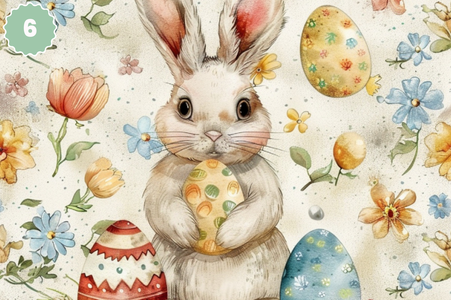 Vintage Easter - Adhesive Vinyl 12x12 Sheets - 6 Design Options