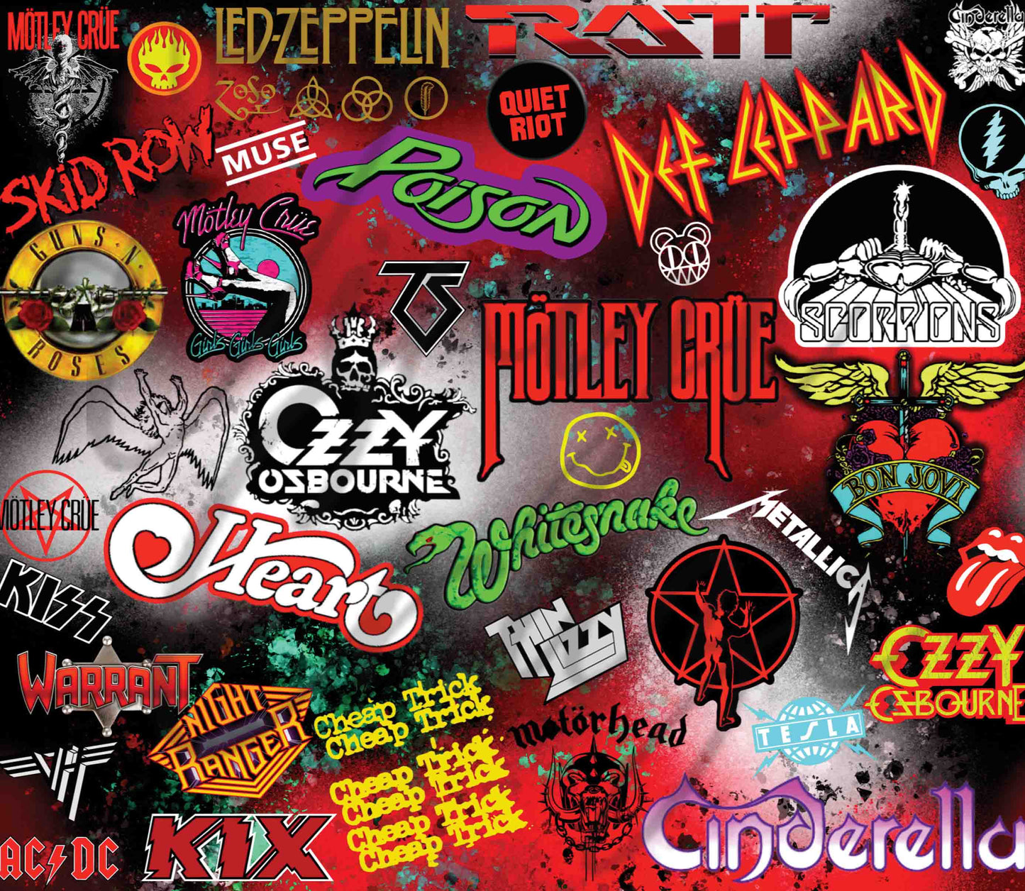 80s Band Groupie - Adhesive Vinyl Wrap