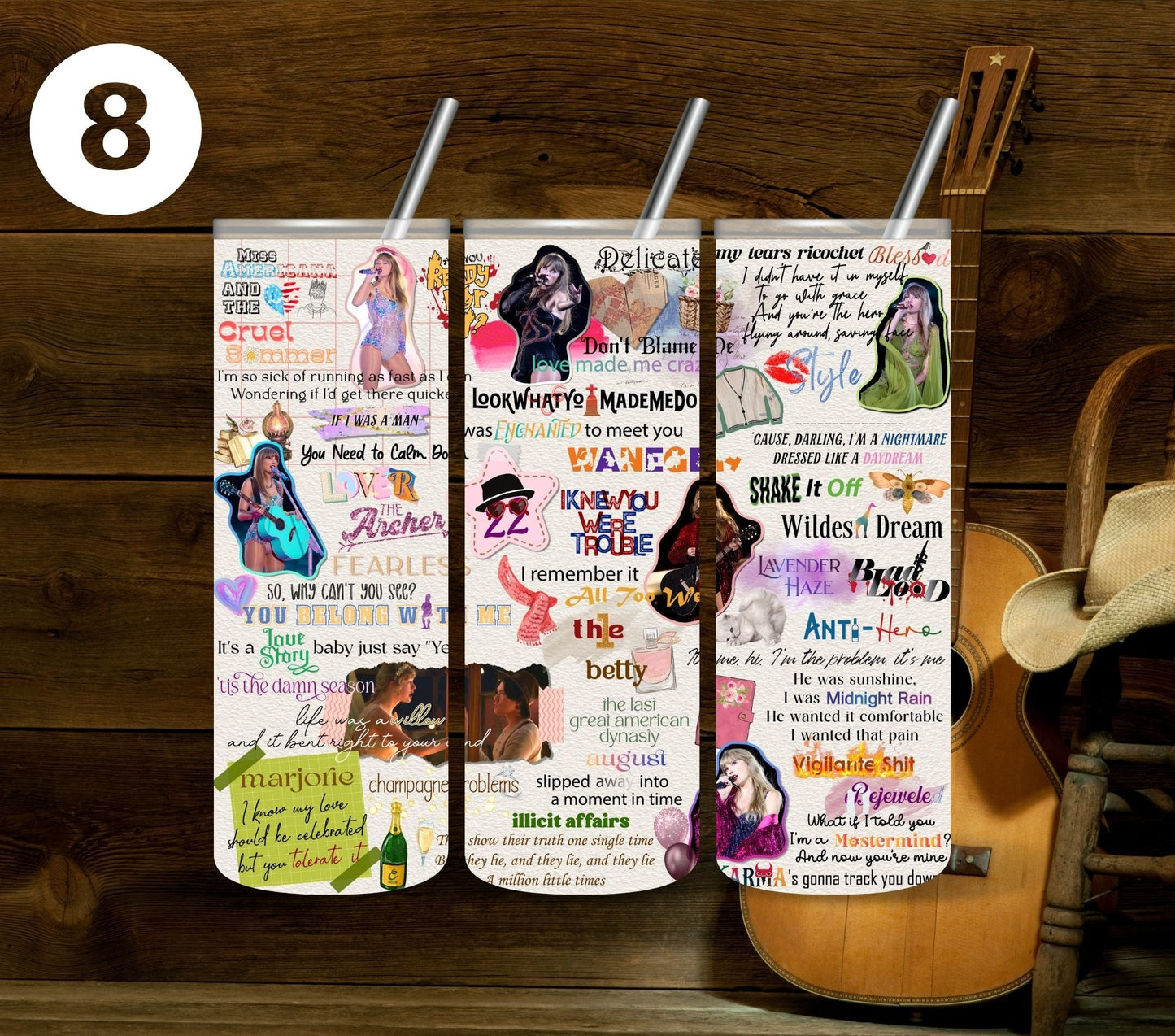 Taylor - Adhesive Vinyl Wraps - 10 Design Options