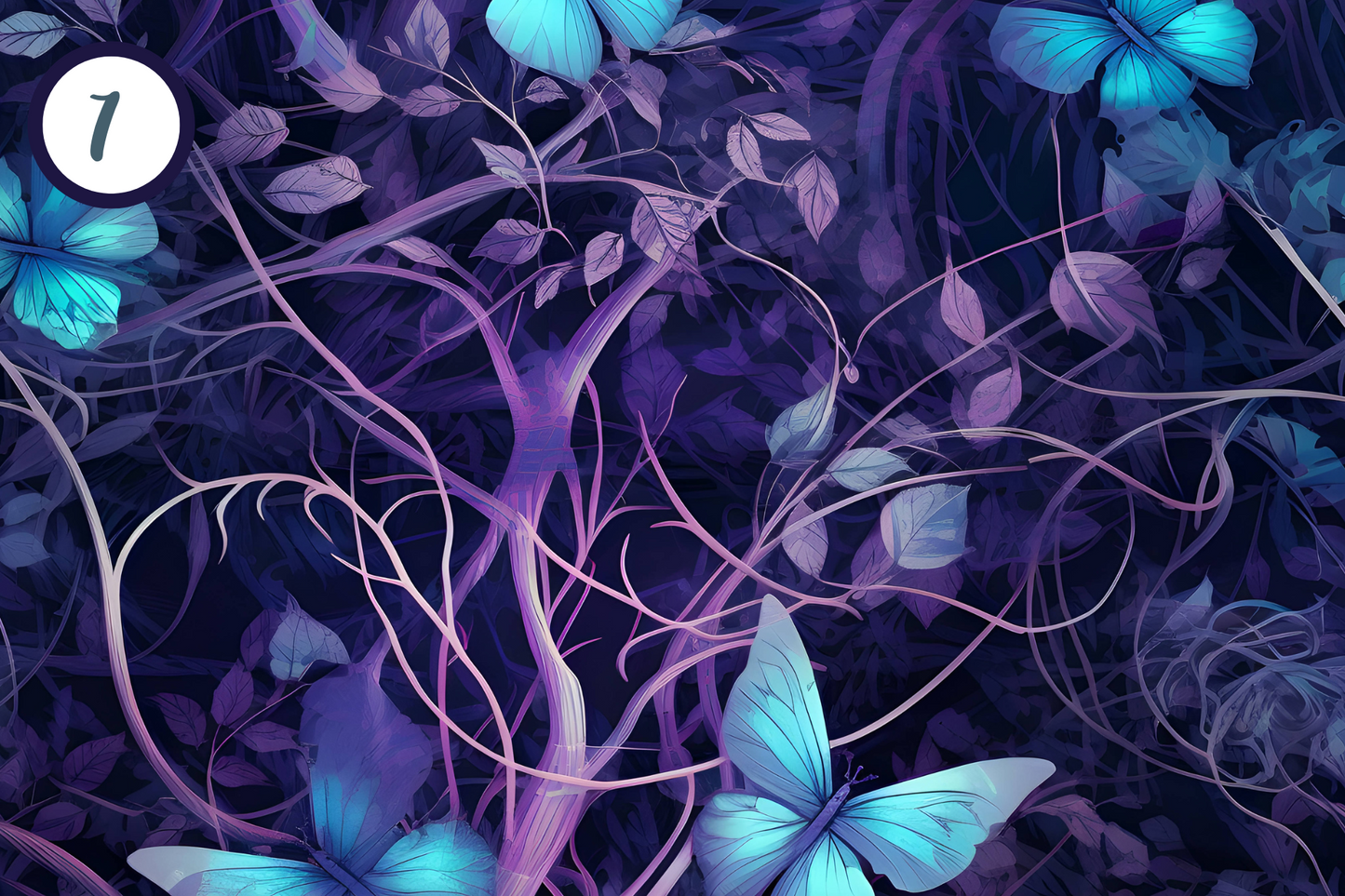 Enchanting Blue Faries and Butterflies - Adhesive Vinyl 12x12 Sheets - 12 Design Options