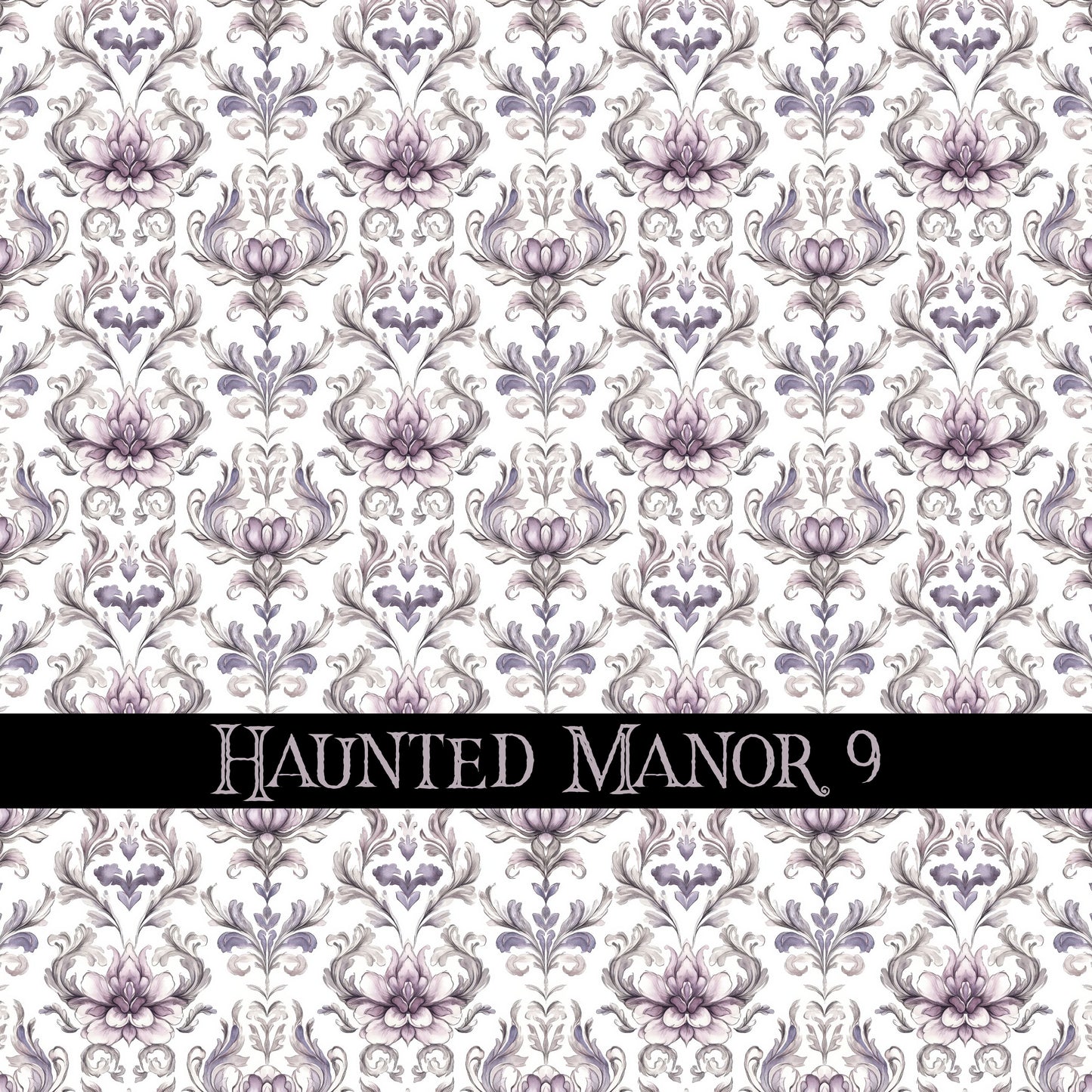 Haunted Manor Vinyl collection- 12x12 vinyl sheets-16 designs available