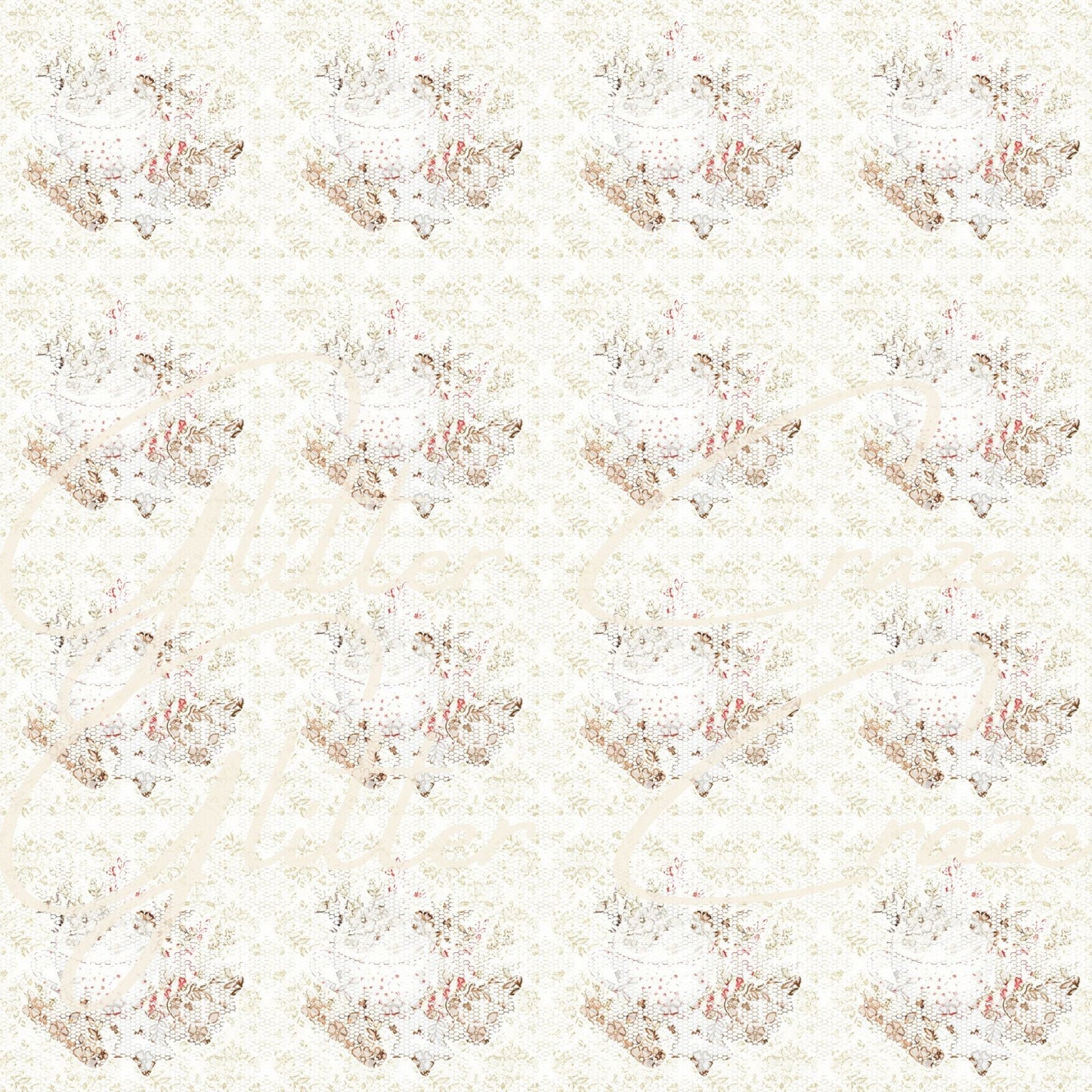Christmas Cocoa Prints - Adhesive Vinyl Wrap and 12x12 sheet