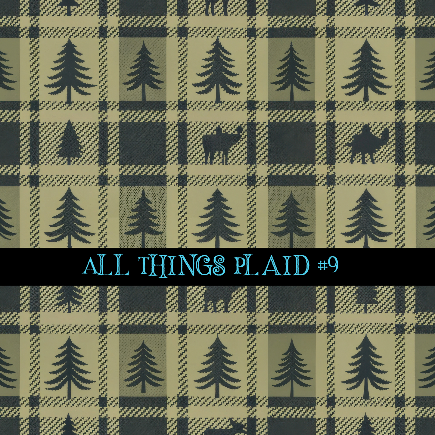 All Things Plaid- 12x12 vinyl sheets-12 designs available