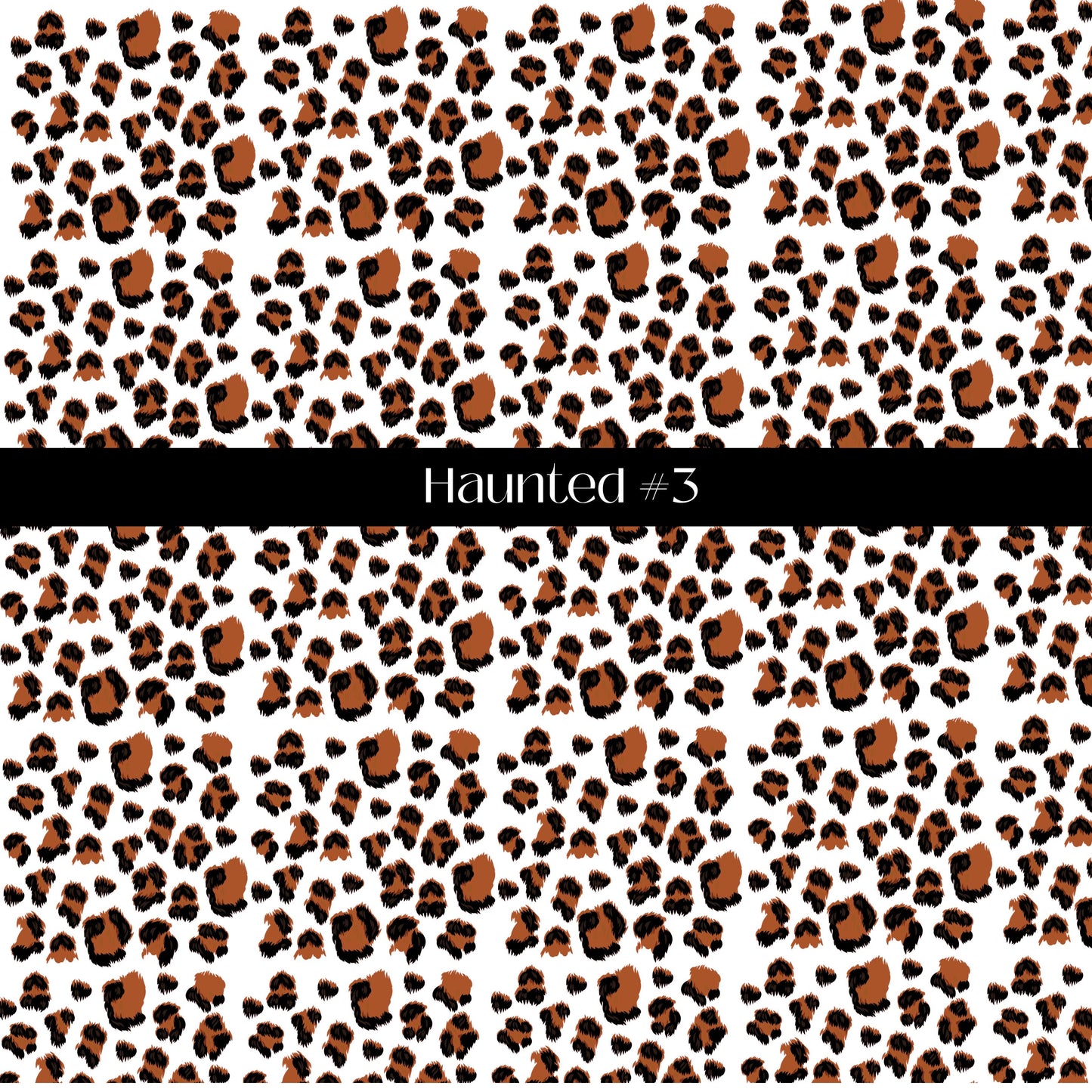 Haunted Collection Bats, ghosts and leopard UV DTF Decal Sheet 3 Designs