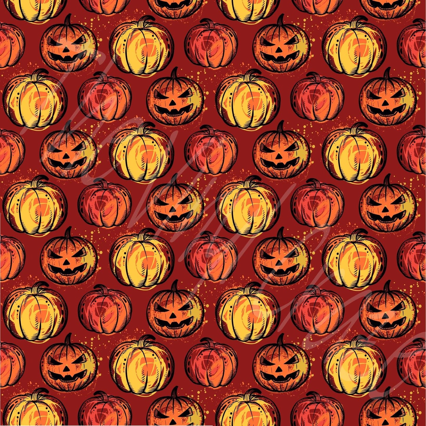 Autumn Pumpkins - Adhesive Vinyl 12x12 Sheet