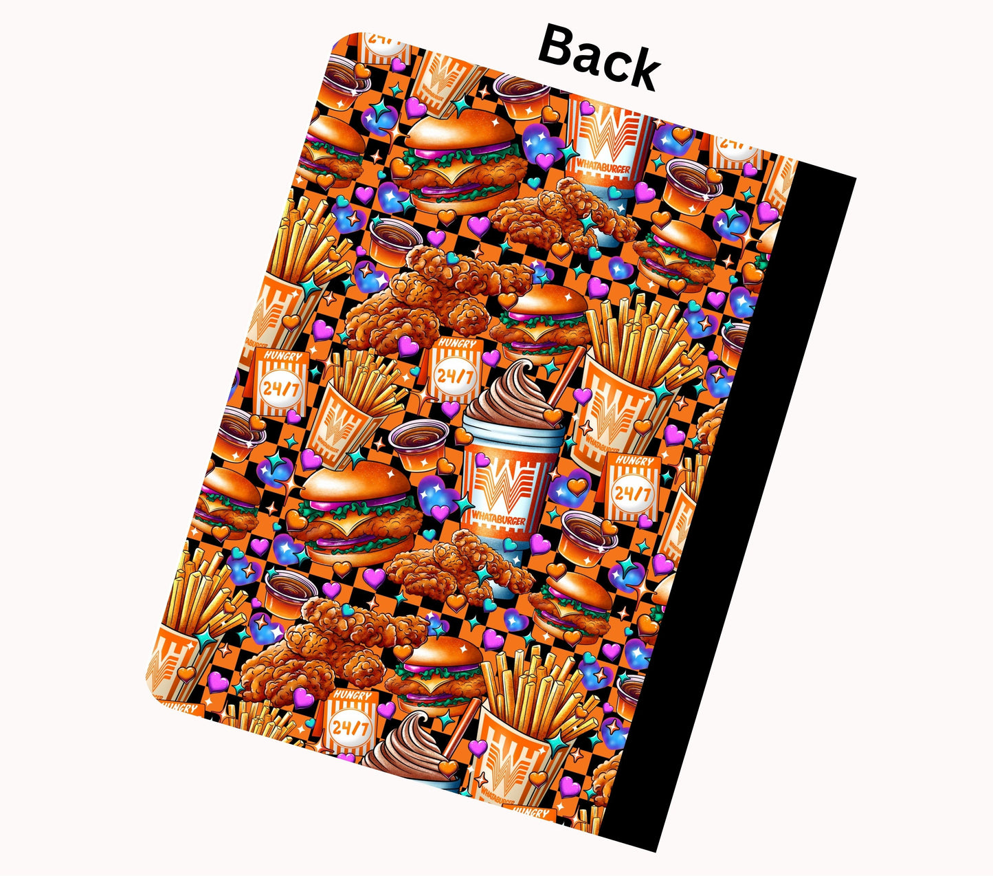 Whatameal vinyl composition notebook wrap