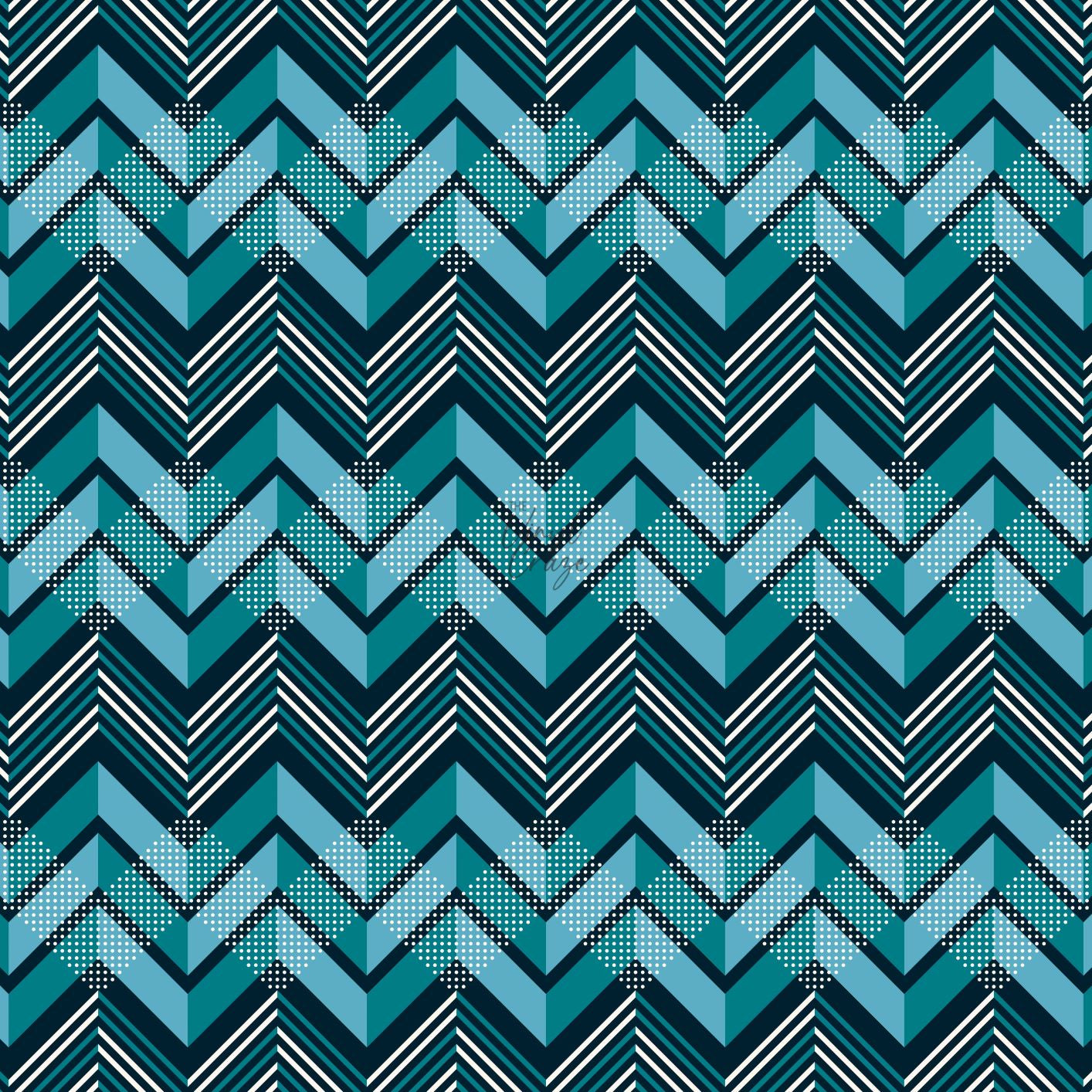 Blue And White Tangram - Adhesive Vinyl Sheets