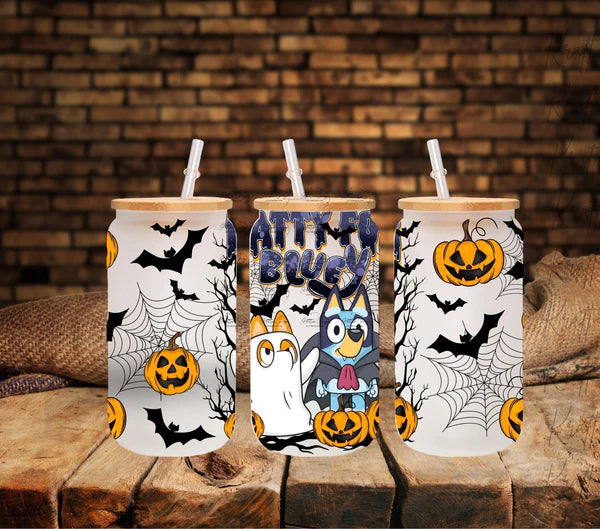 Batty for Bluey - UV DTF 16oz Libbey wrap