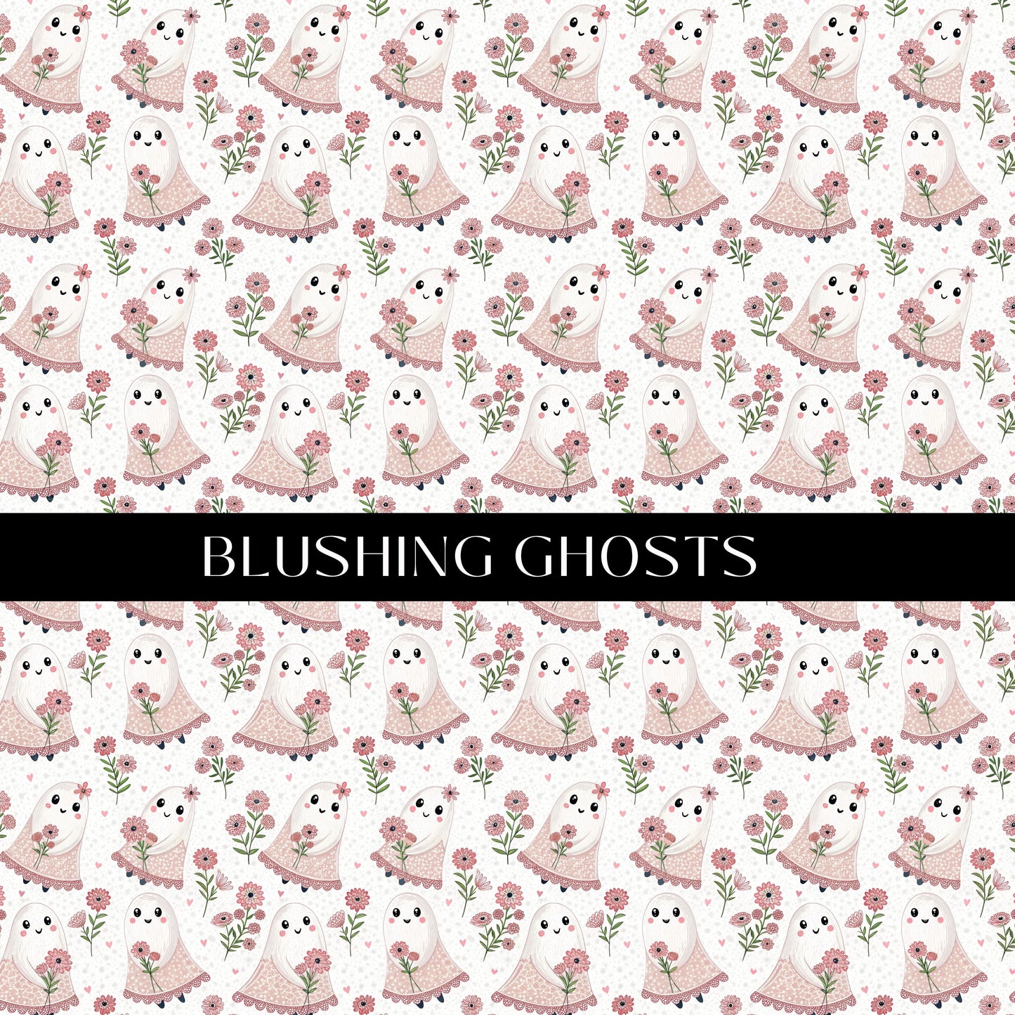 Blushing Ghosts 12x12 vinyl sheet