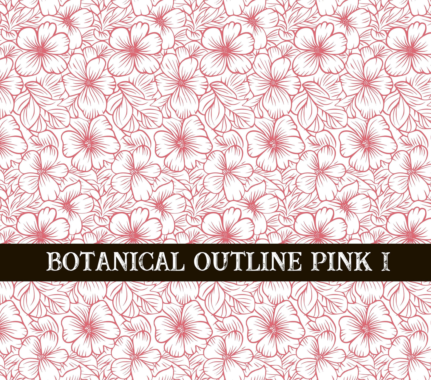 Botanical Outline #1 UV DTF Wrap