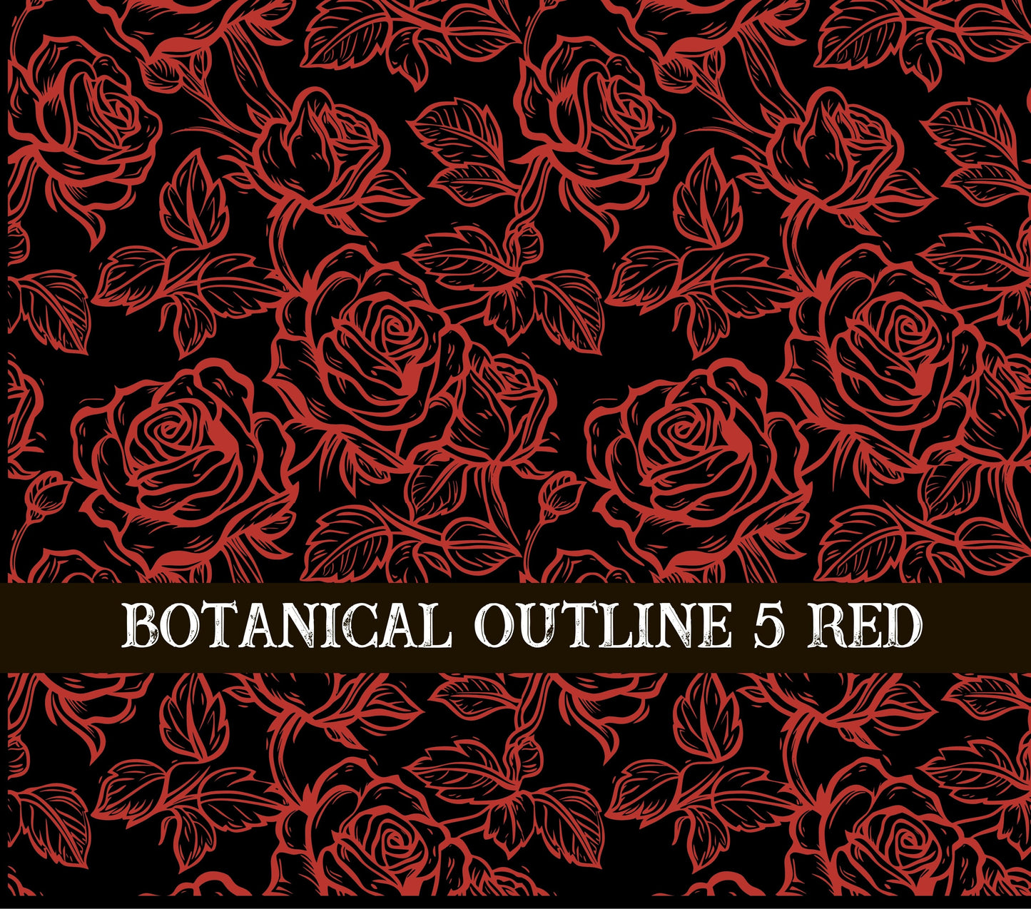 Botanical Outline #5 UV DTF Wrap 3 color options