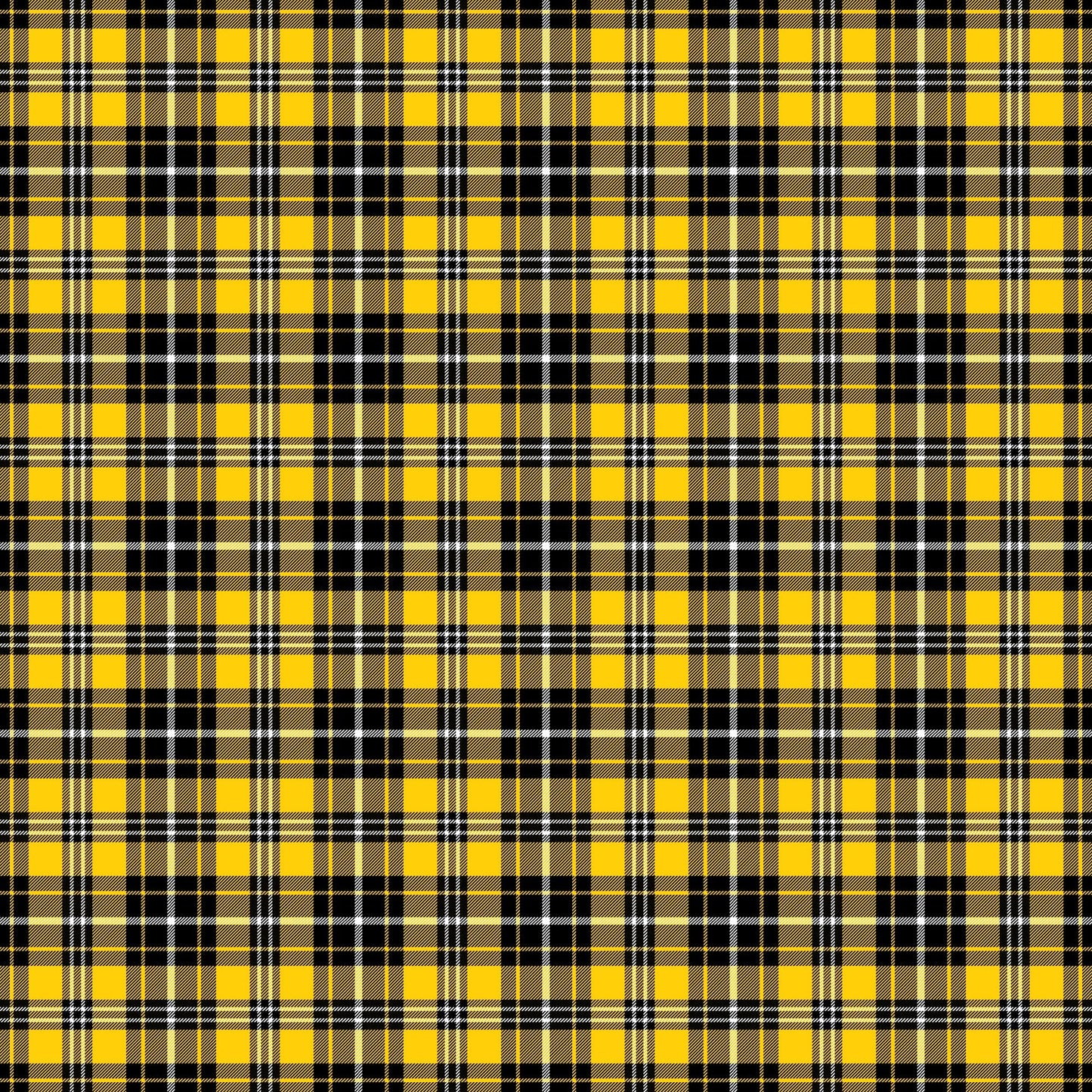 Bumblebee Plaid - Adhesive Vinyl Sheets