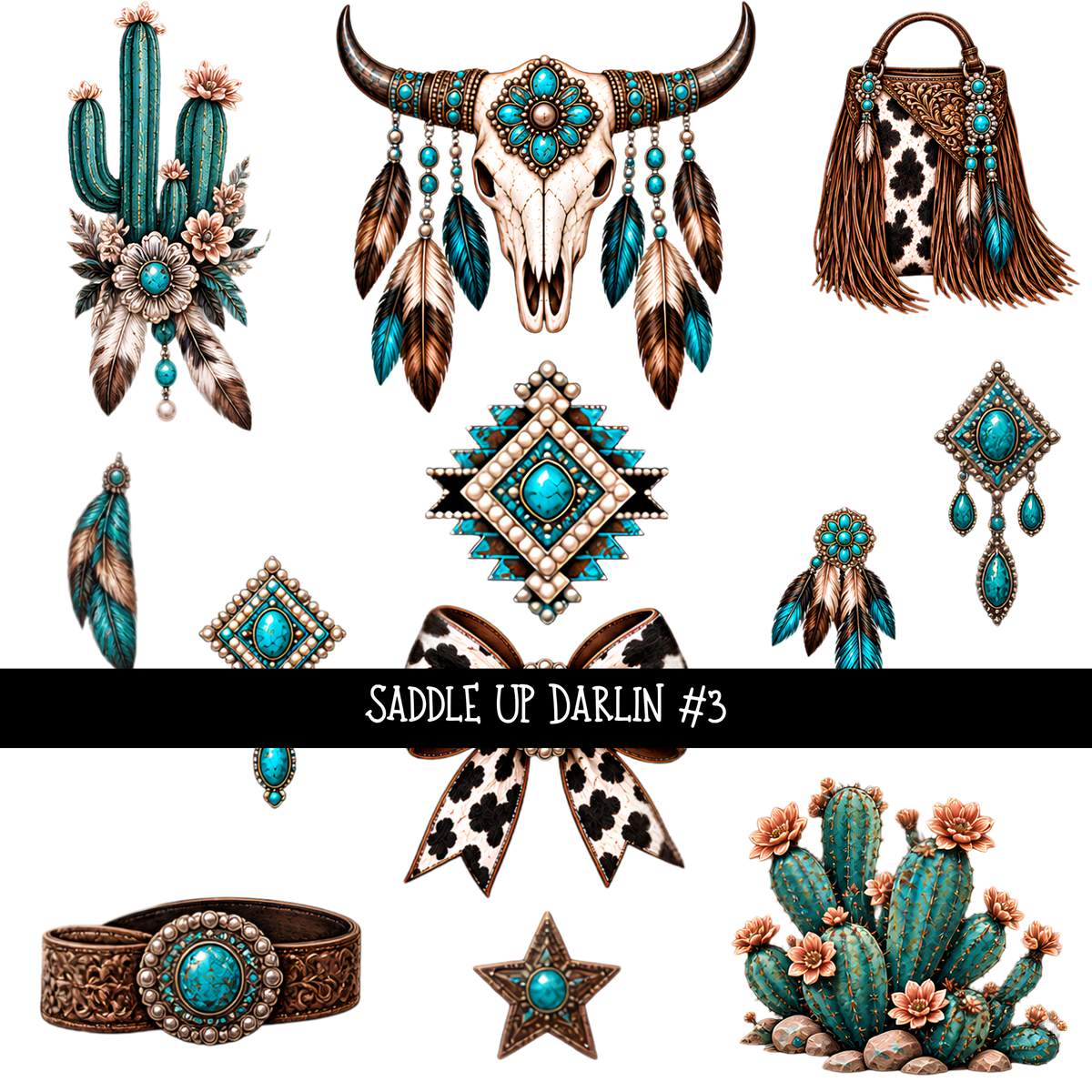 Saddle Up Darlin - UV DTF Decal sheets