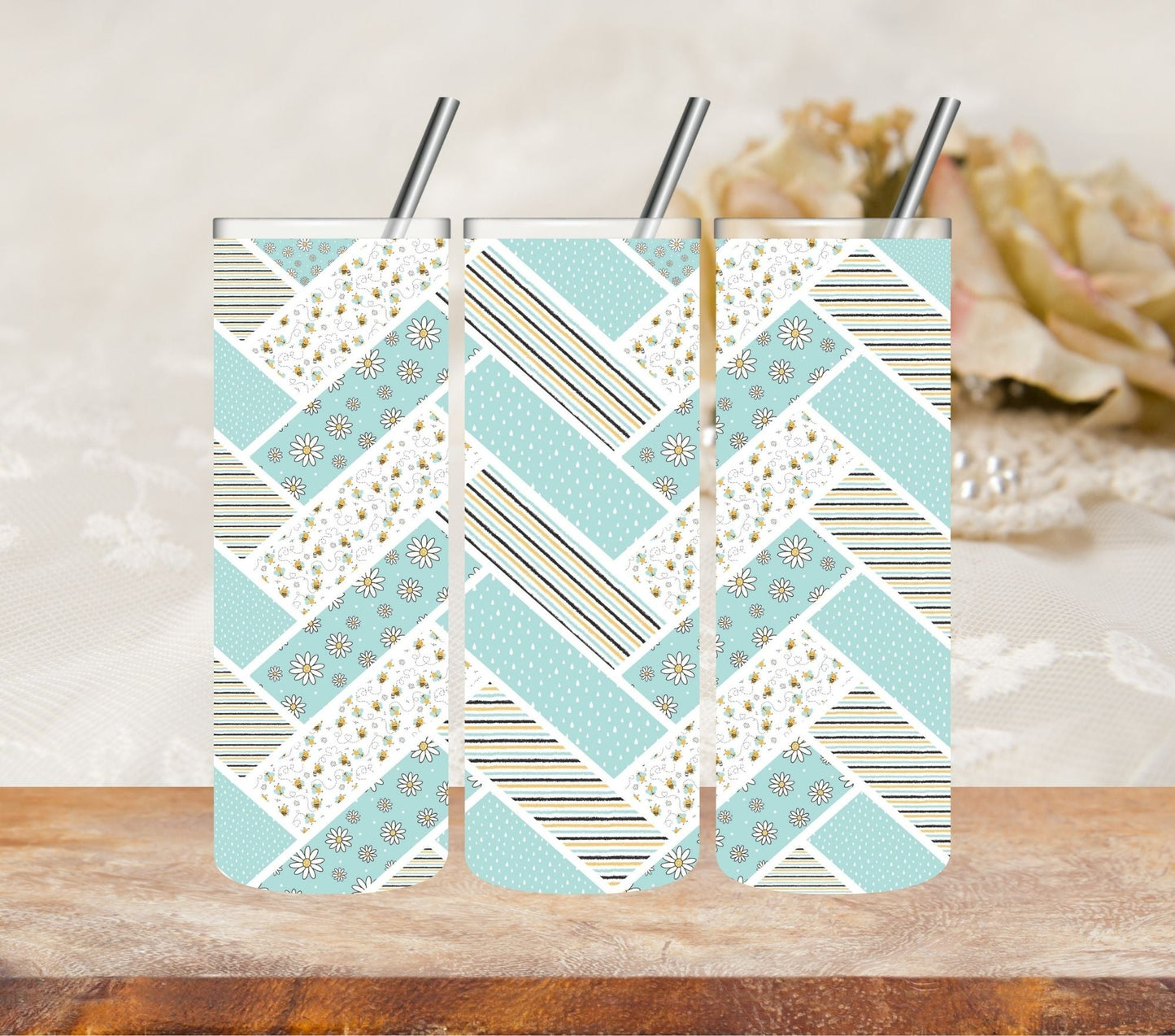 Buzz - UV DTF Tumbler wrap Herringbone