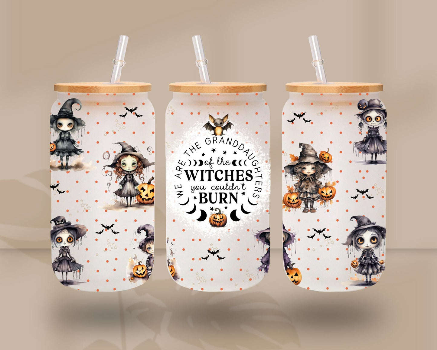 The witches you couldn't burn - UV DTF 16oz Libbey wrap