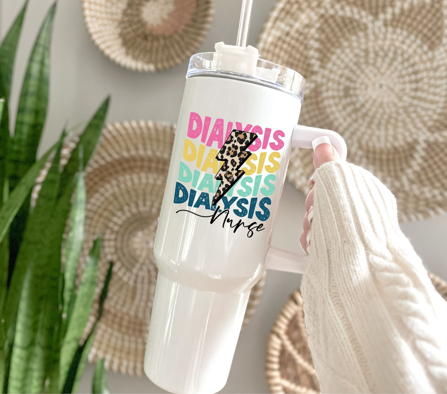 Dialysis Nurse Leopard - UV DTF Decal