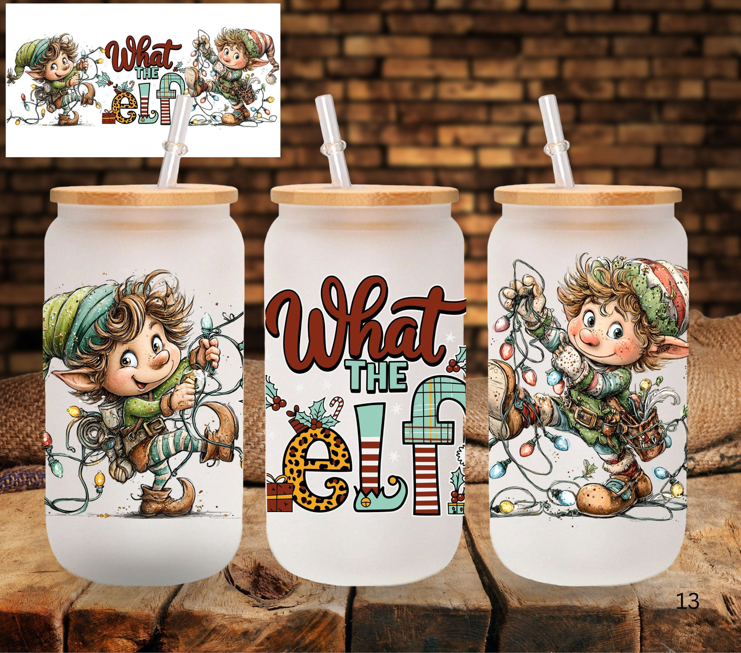 What the elf UV DTF Libbey wrap