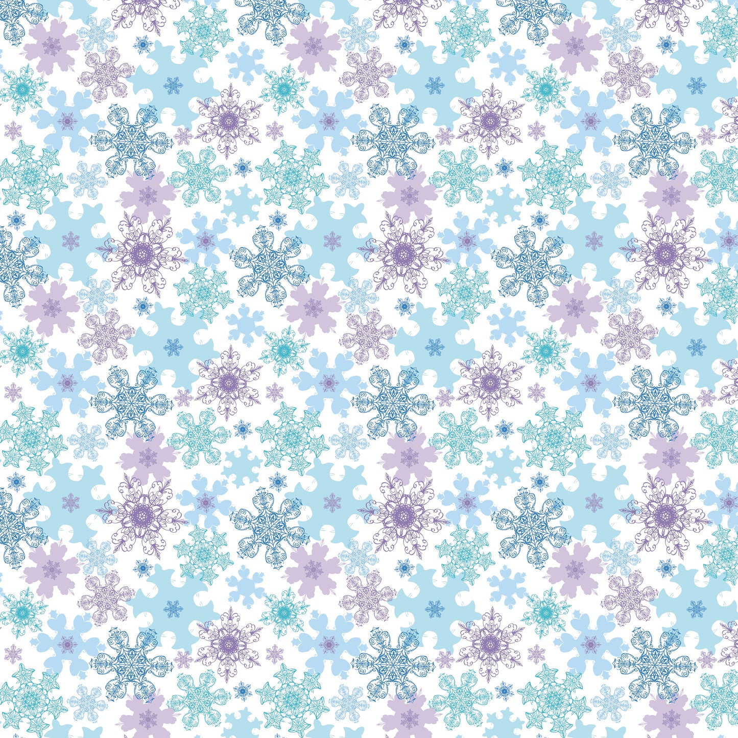Frozen Flakes - Adhesive Vinyl Sheets