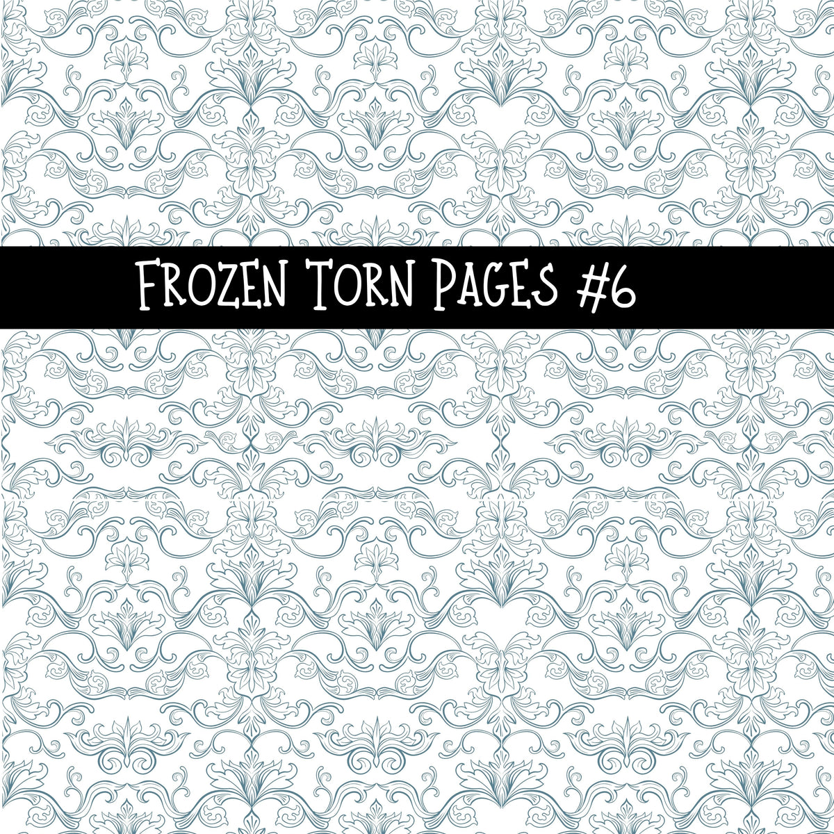 Frozen Torn Pages UV DTF Decal sheets 6 Designs available