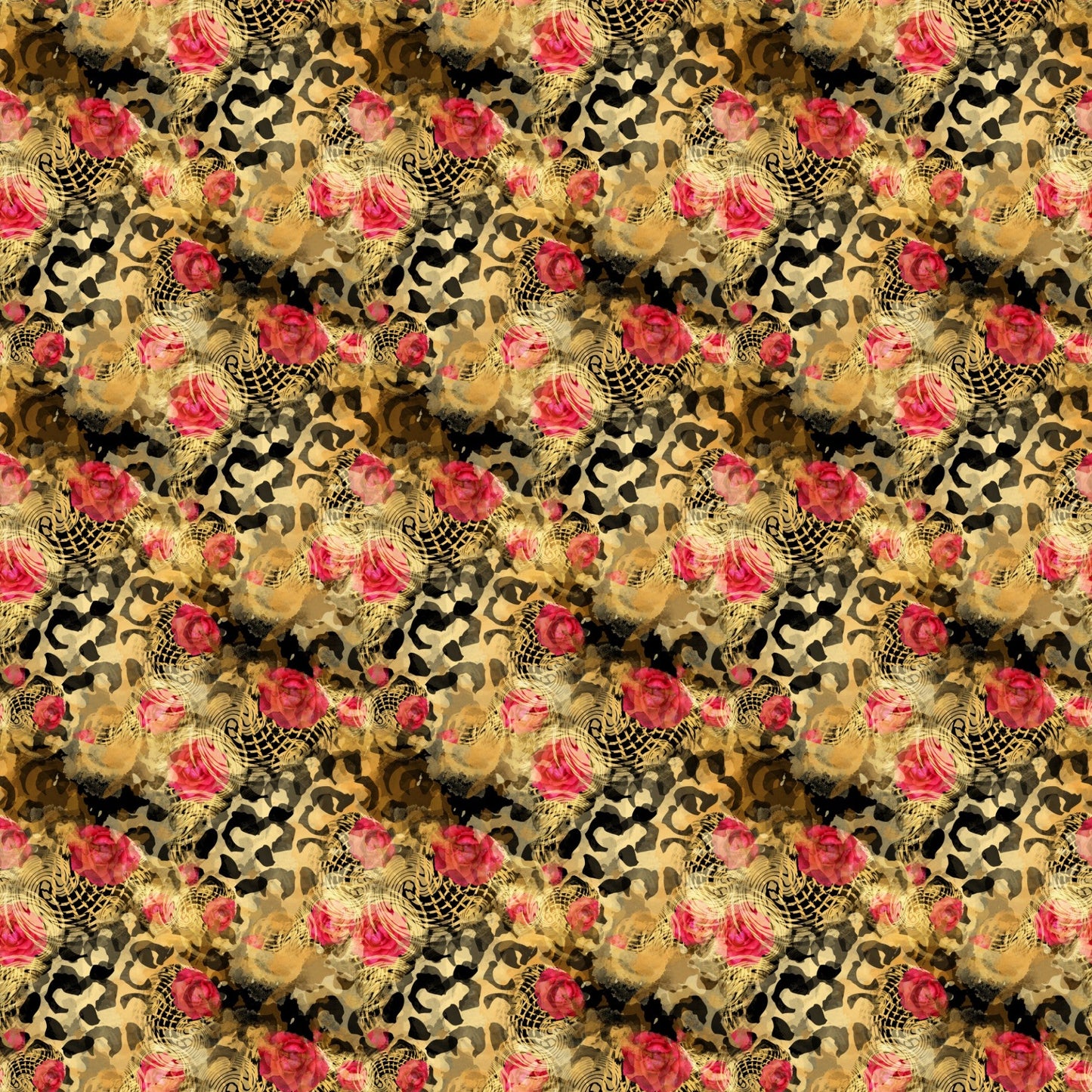 Golden Leopard - Adhesive Vinyl Sheets