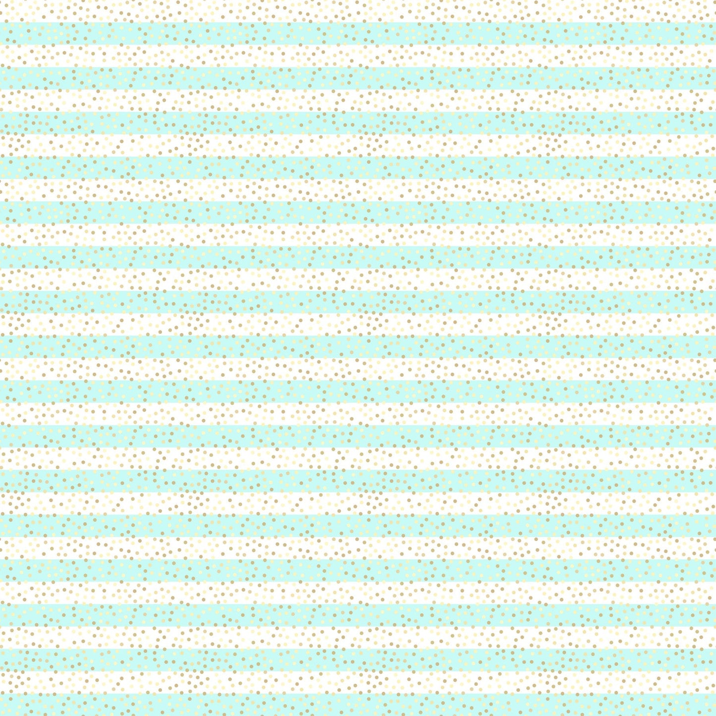 Gold Polka Dots on Turquoise Stripes - Adhesive Vinyl Sheets