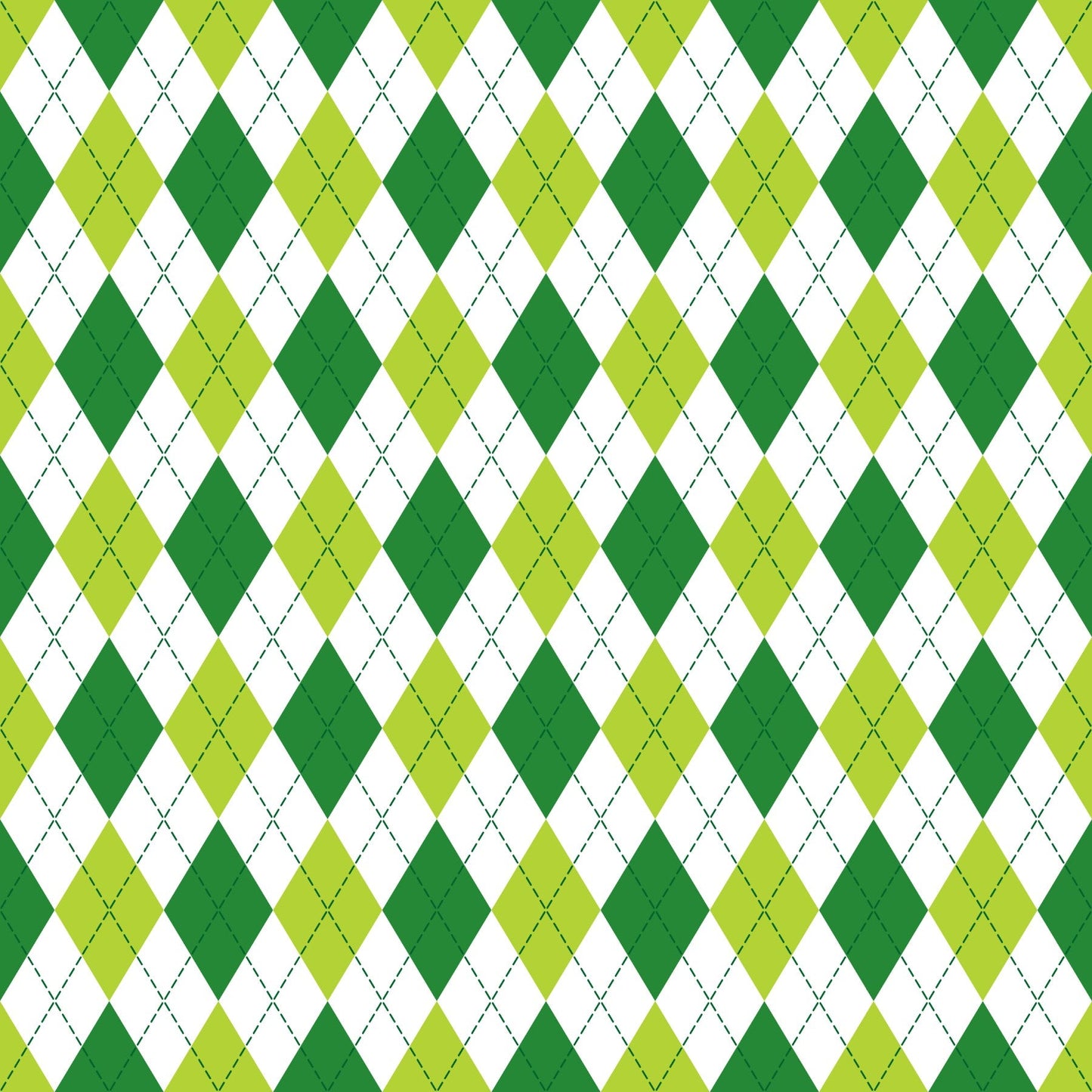 Green Argyle - Adhesive Vinyl Sheets