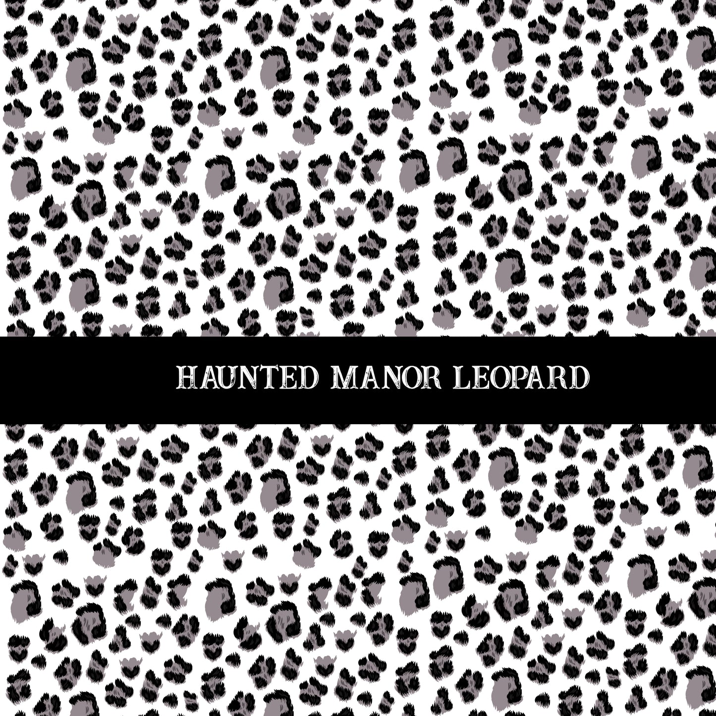 Haunted Manor Leopard Decal sheet UV DTF Decal sheet