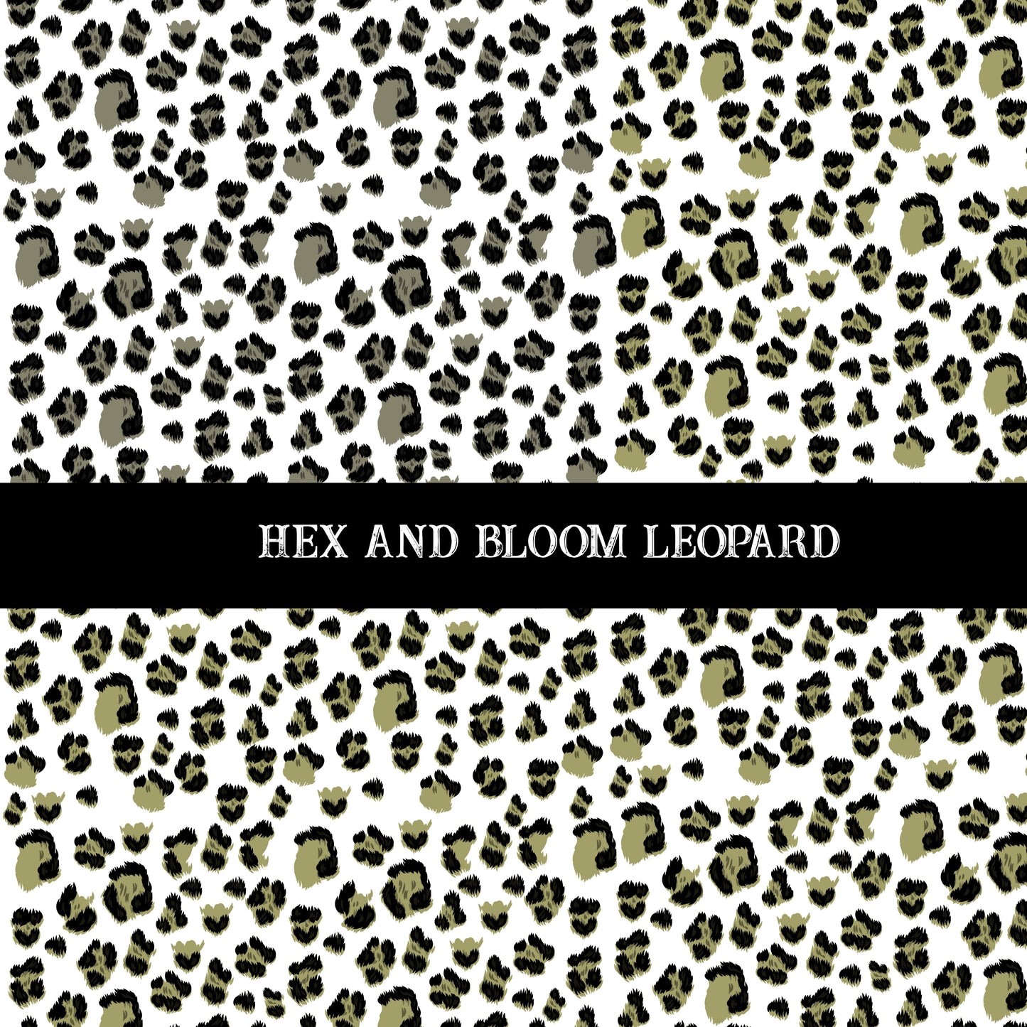 Hex and Bloom Leopard Decal sheet UV DTF Decal sheet