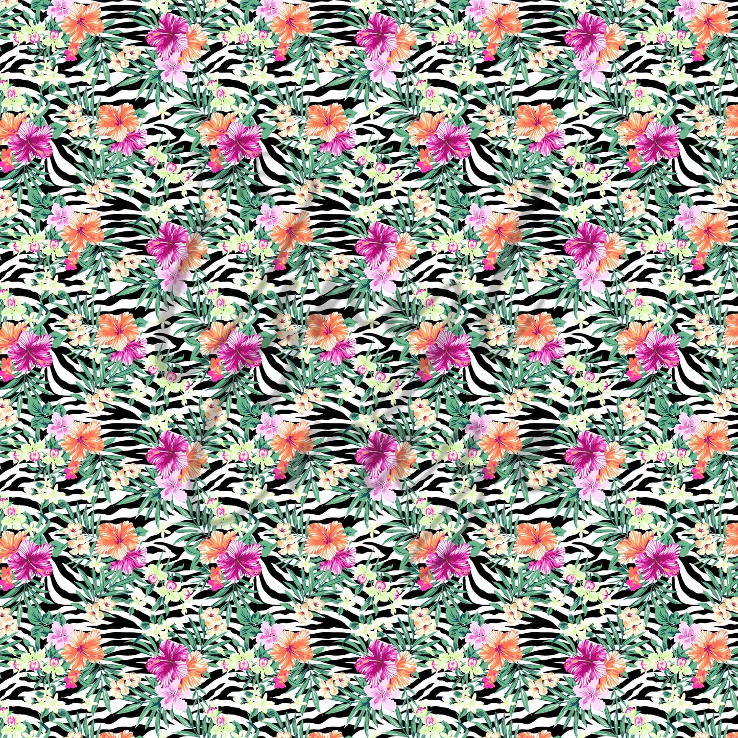 Hibiscus Zebra - Adhesive Vinyl Sheets