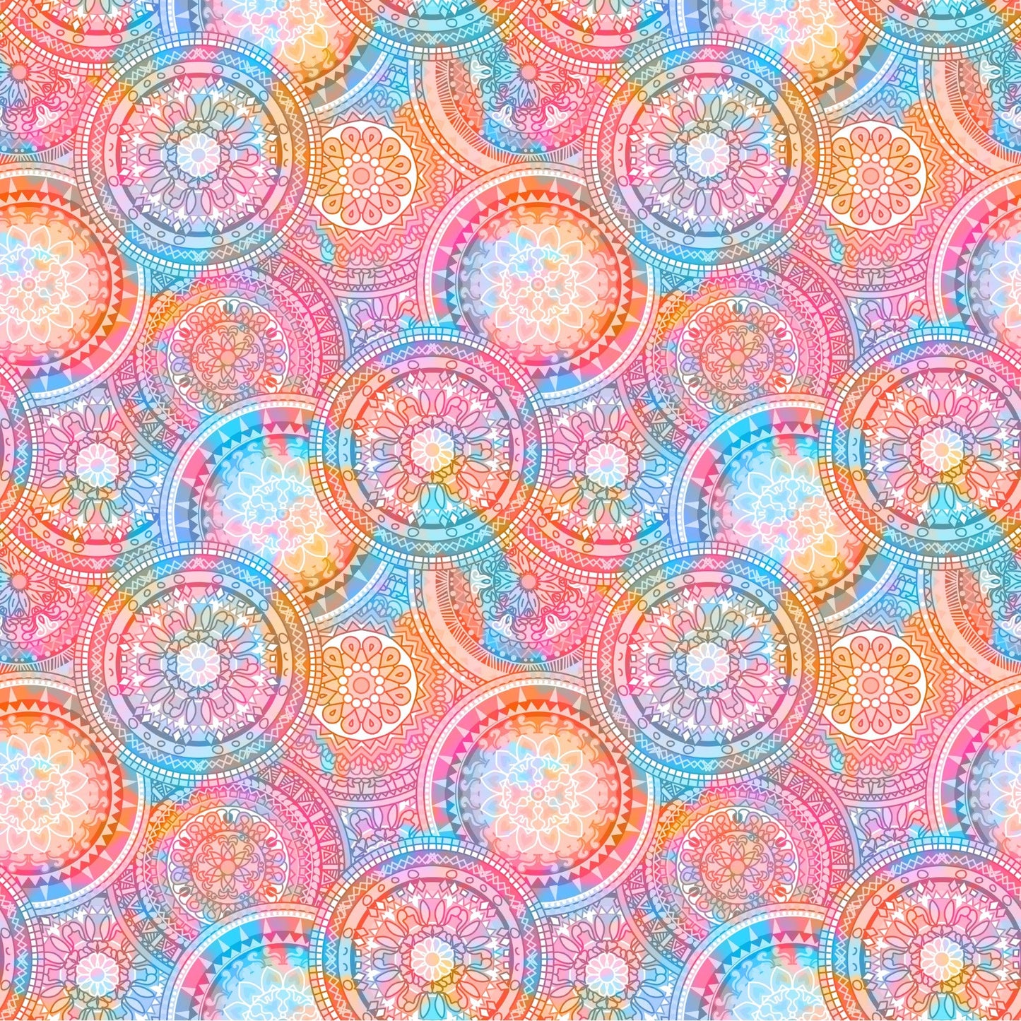 Hippie Mandala - Adhesive Vinyl Sheets