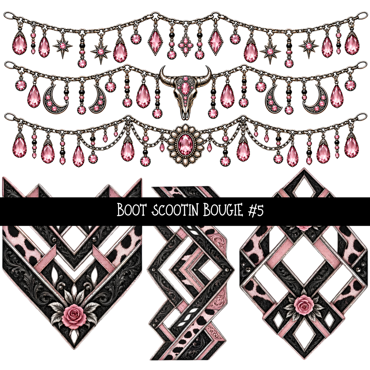 Boot Scootin Bougie - UV DTF Decal sheets