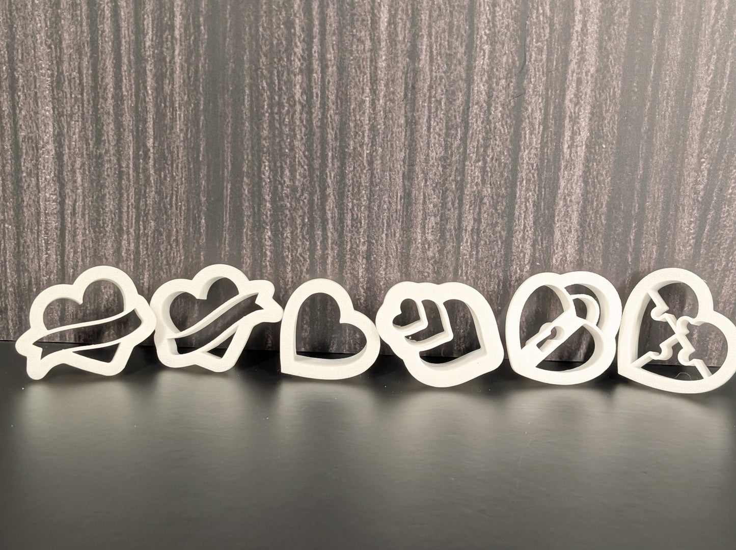 Valentines Day set - Clay Earing Cutters (Set of 5 ) 2 variants