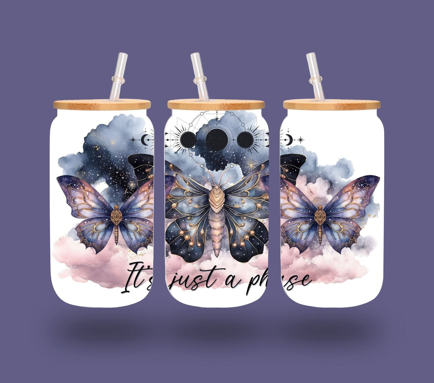 It's just a phase - UV DTF 16oz Libbey wrap