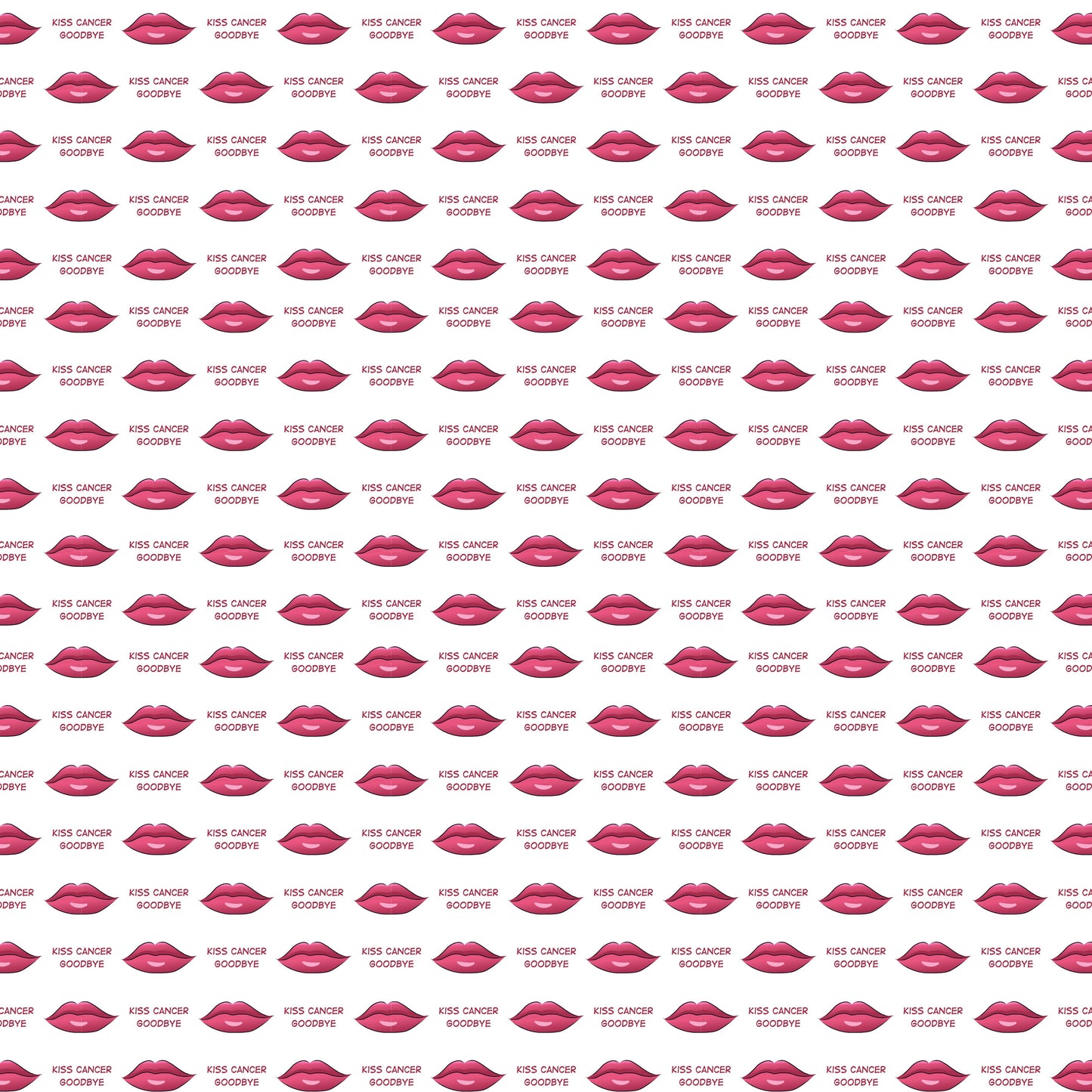Kiss Cancer Goodbye - Adhesive Vinyl Sheets
