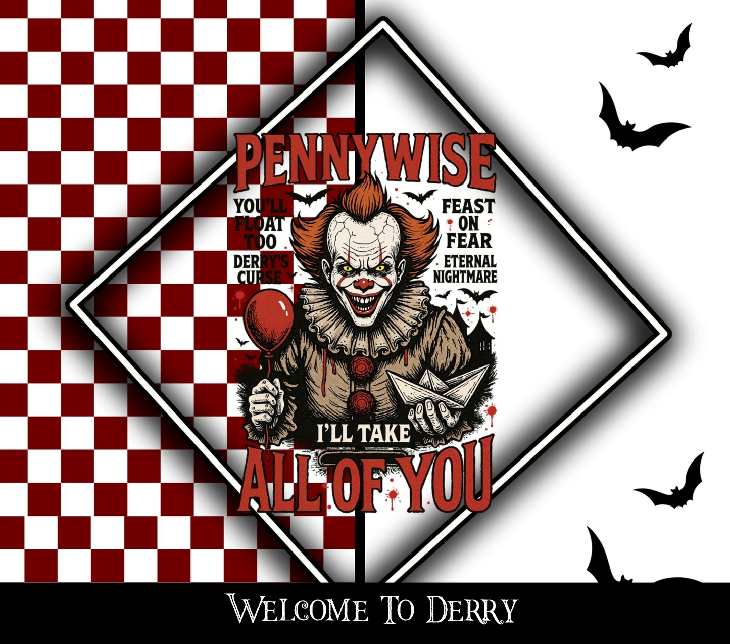 Welcome to Derry - Vinyl tumbler wraps