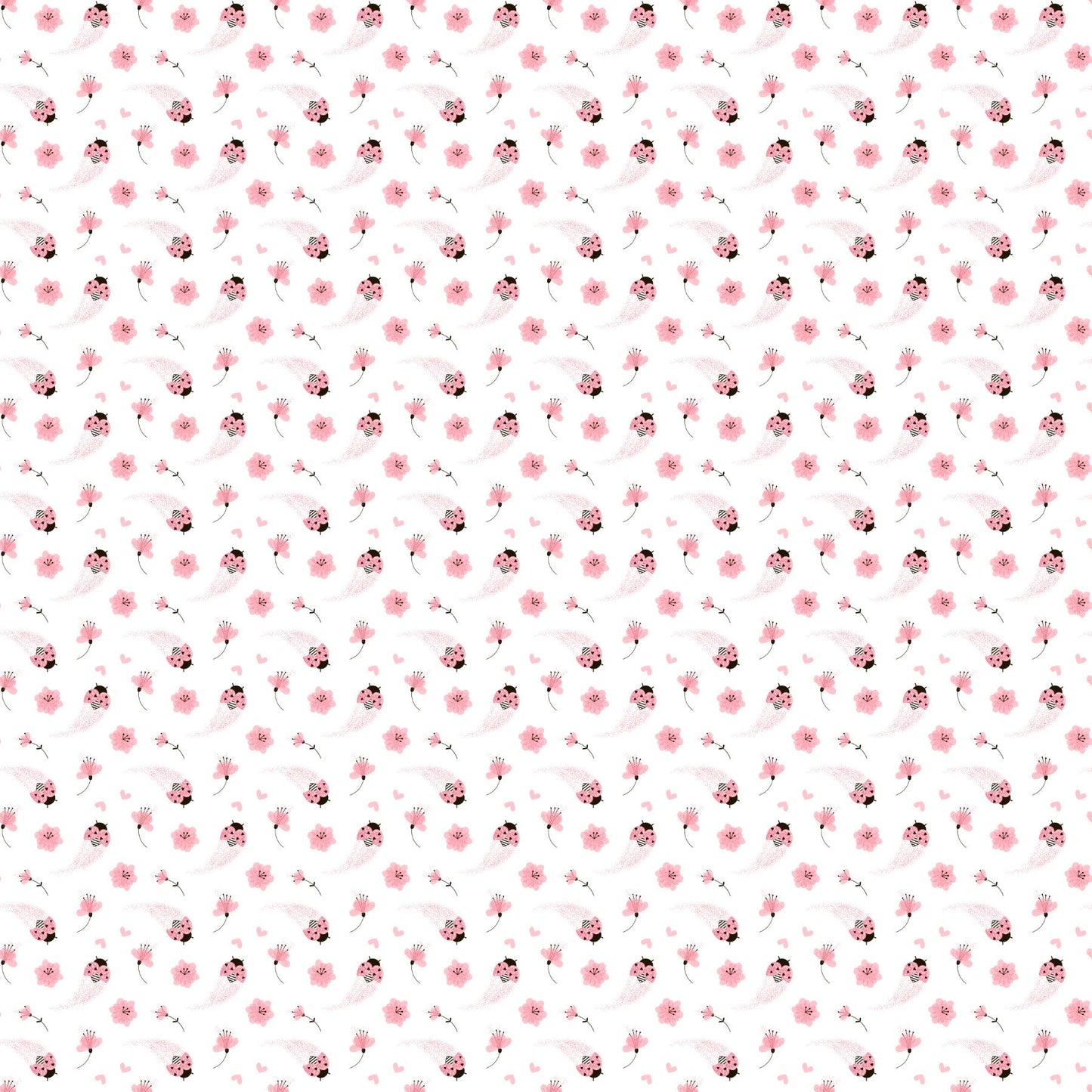 Pink Ladybugs - Adhesive Vinyl sheets